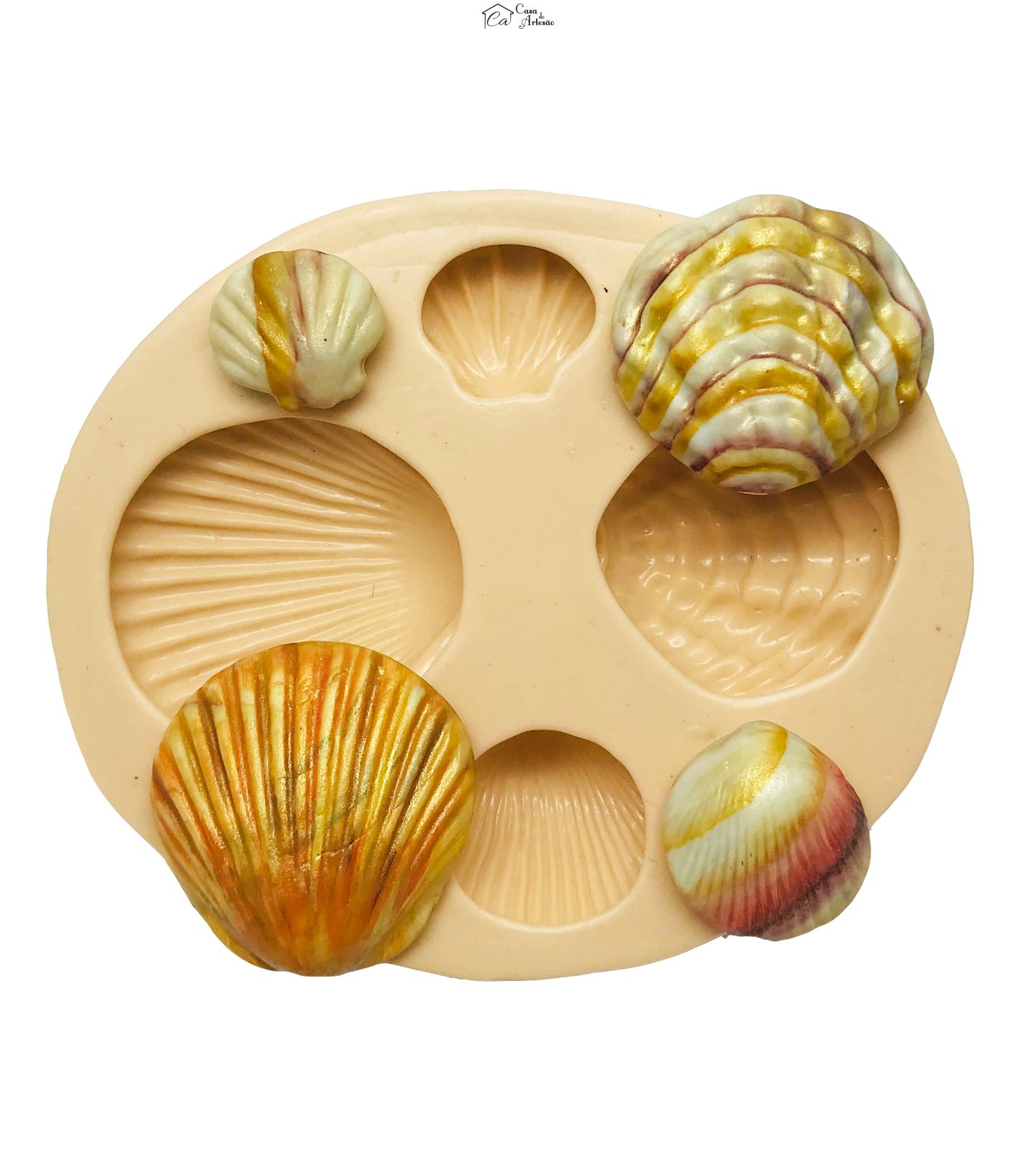 Molde de silicone - Conchas - 04 Tipos