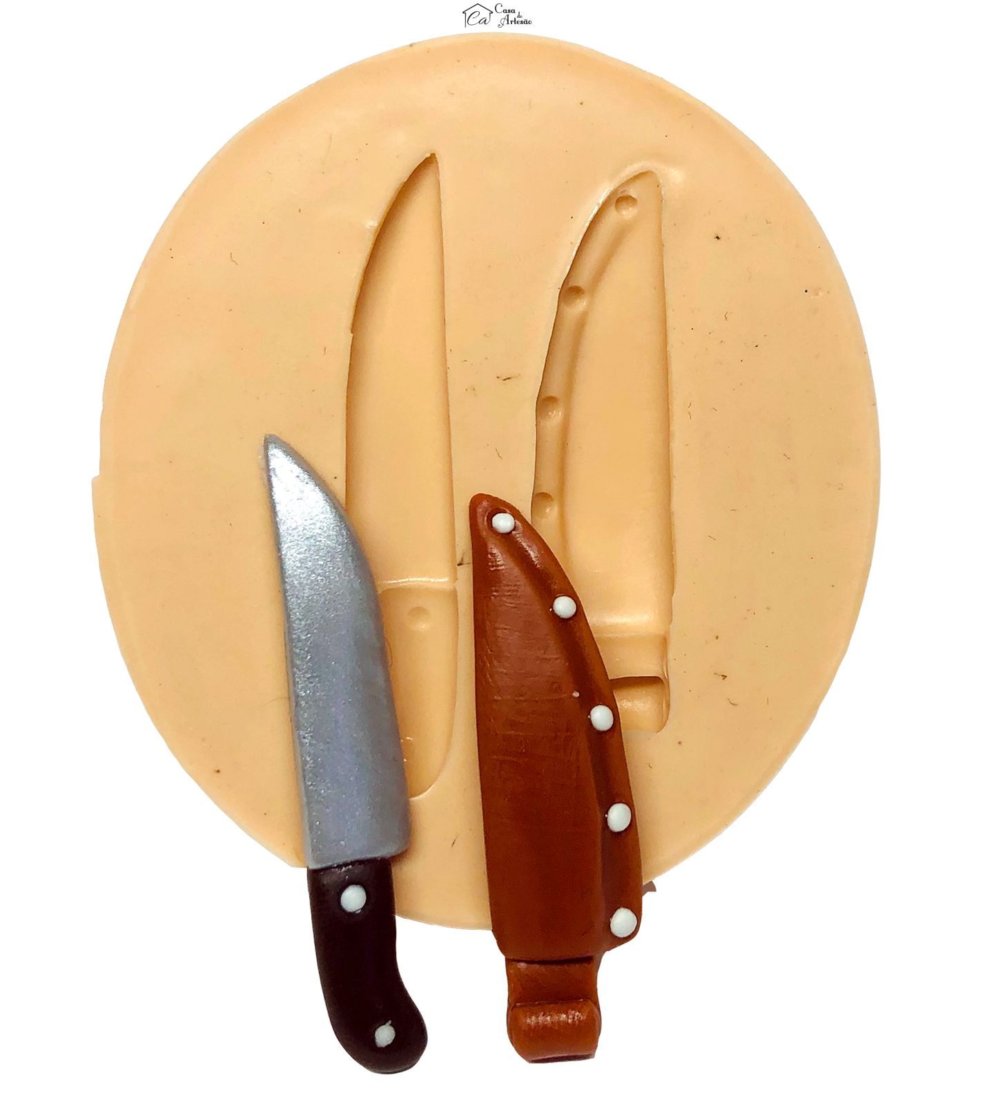 Molde de silicone - Tradições Nordestinas - Facão e Bainha - Grande - P668