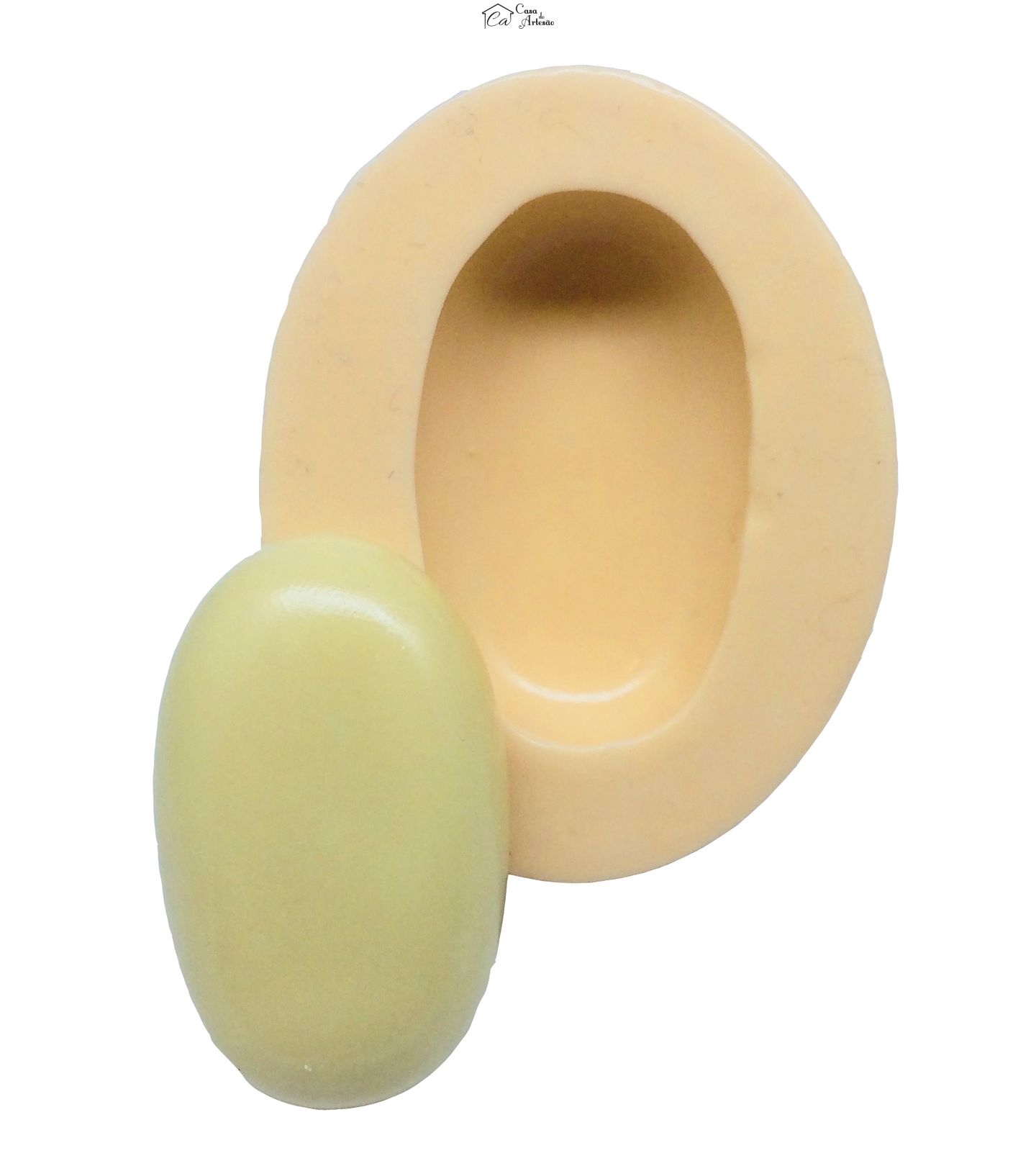 Molde de silicone - Base p/ Camafeu - Pequena - P261