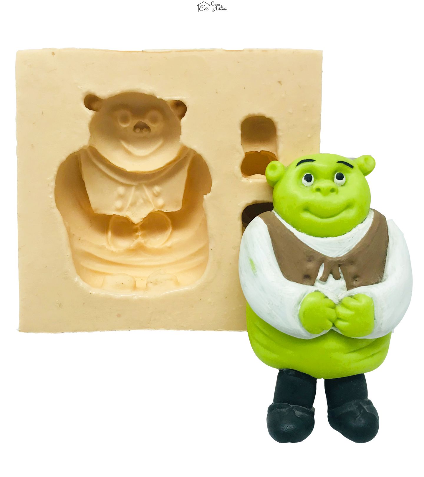 Molde de silicone - Shrek I - Pe