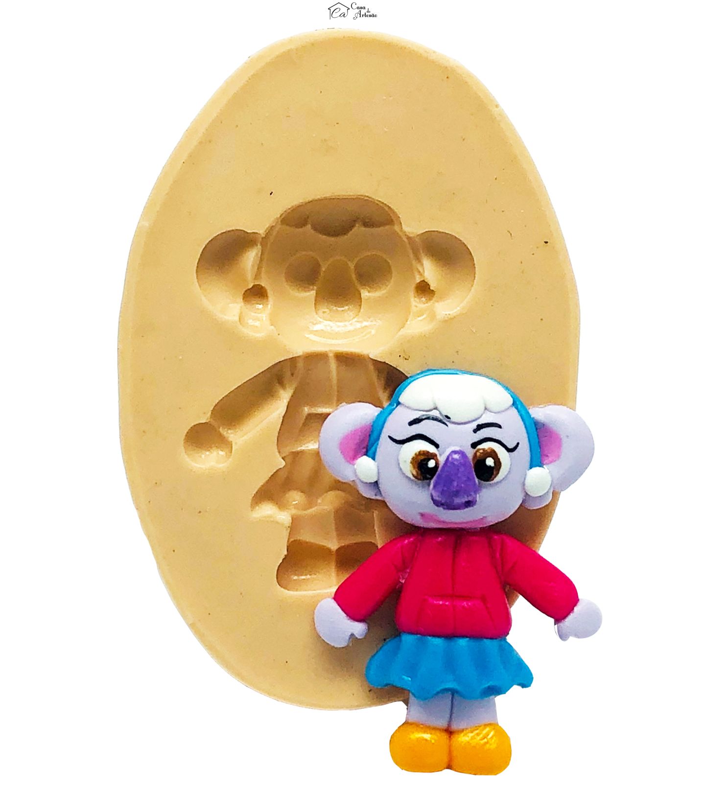 Molde de silicone - Tots - Coala - Pequena - P816