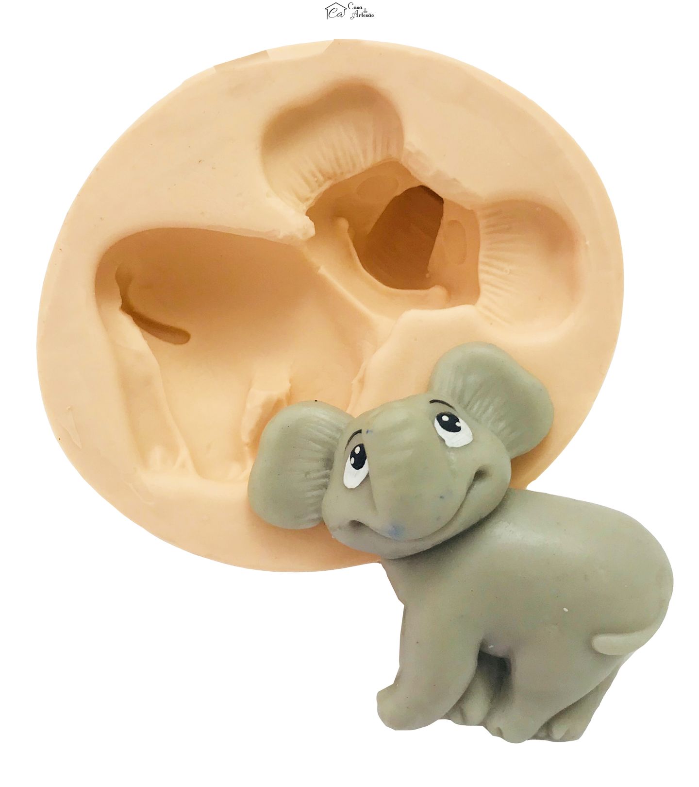 Molde de silicone - Elefante Médio