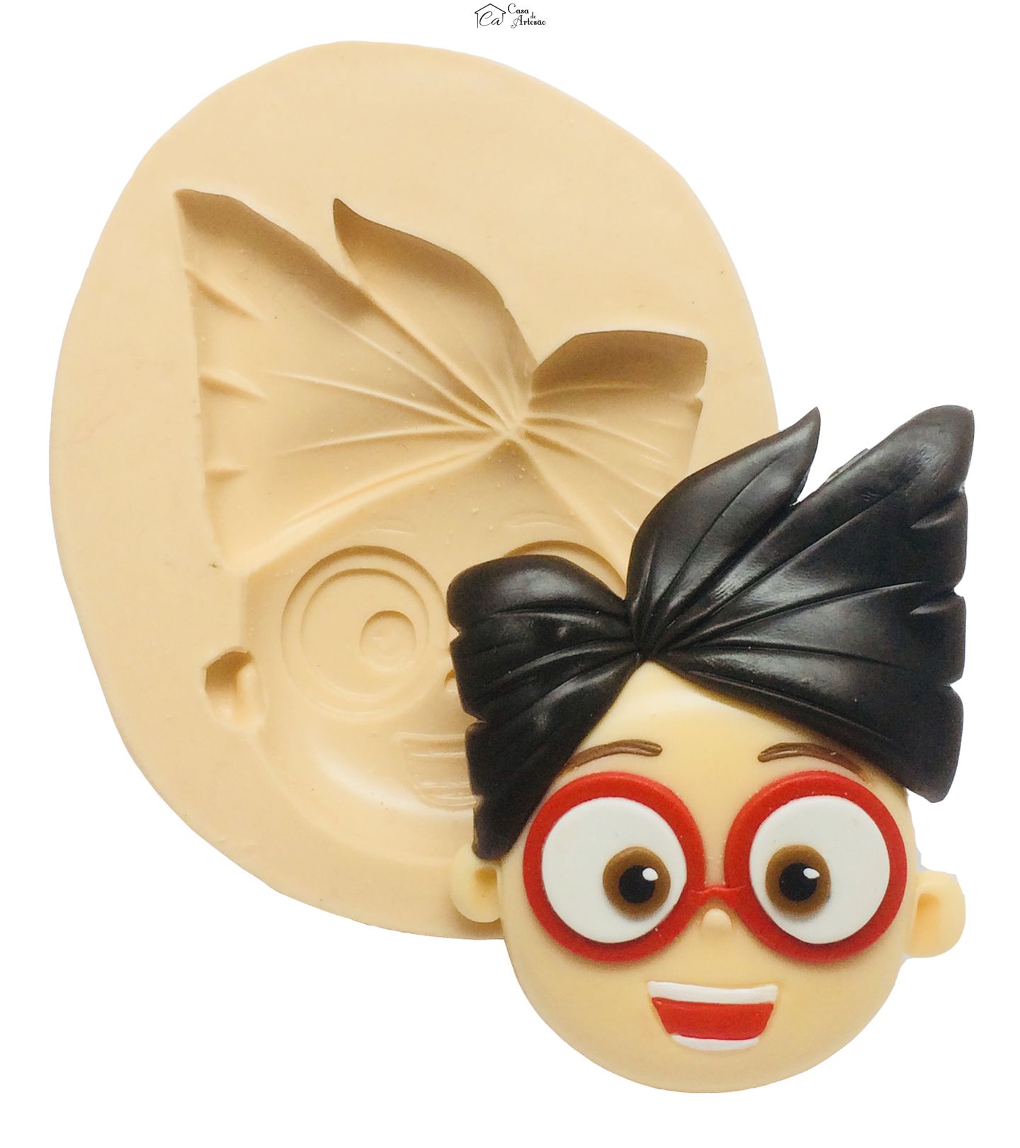 Molde de silicone - Miss Moon - Rosto Jules - Super Grande - P353