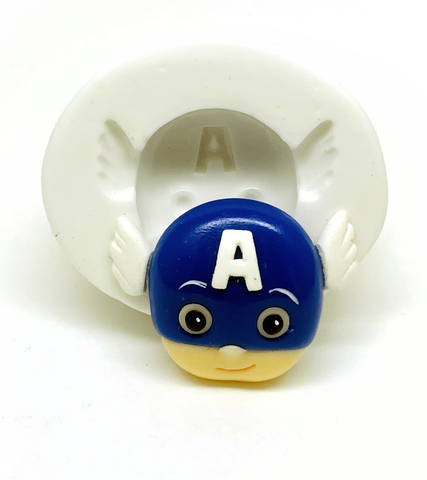 Molde de silicone - Os Vingadores - Fofinhos - Rosto Capitao America - Medio - P487