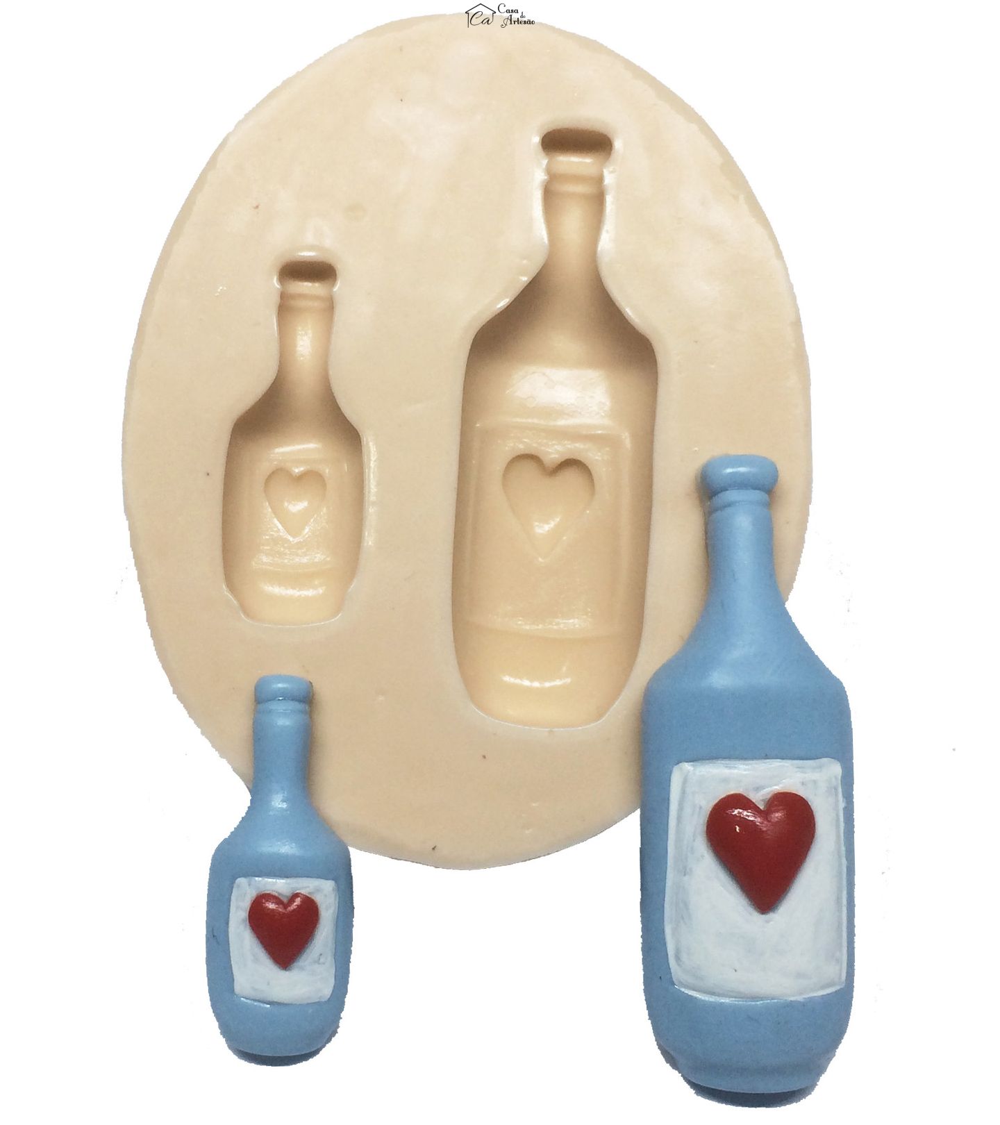 Molde de silicone - Alice no País das Maravilhas - Garrafa - Media e Pequena - P279