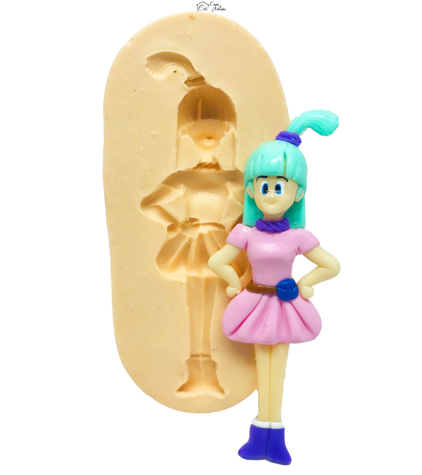 Molde de silicone - Dragon Ball - Bulma - Grande - P482