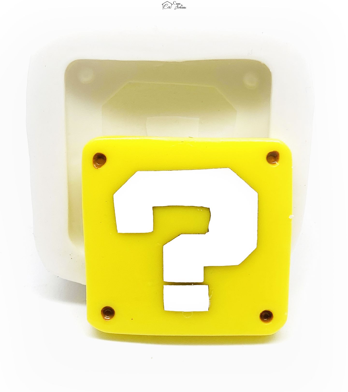 Molde de silicone - Super Mario Bros. - Caixinha - Media - P1201