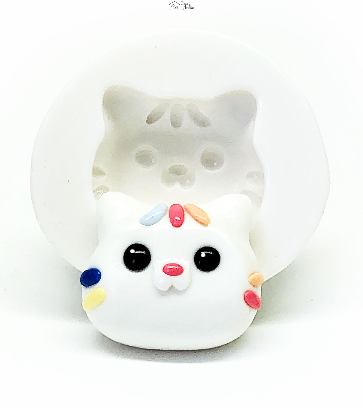 Molde de silicone - A Casa Magica da Gabby - Rosto Cakey - Medio - P1113