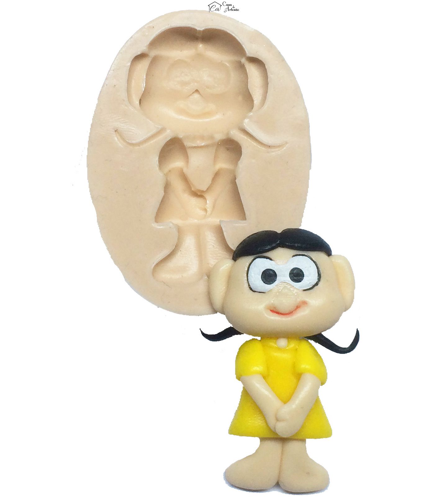 Molde de silicone - Menina Gulosa - P174