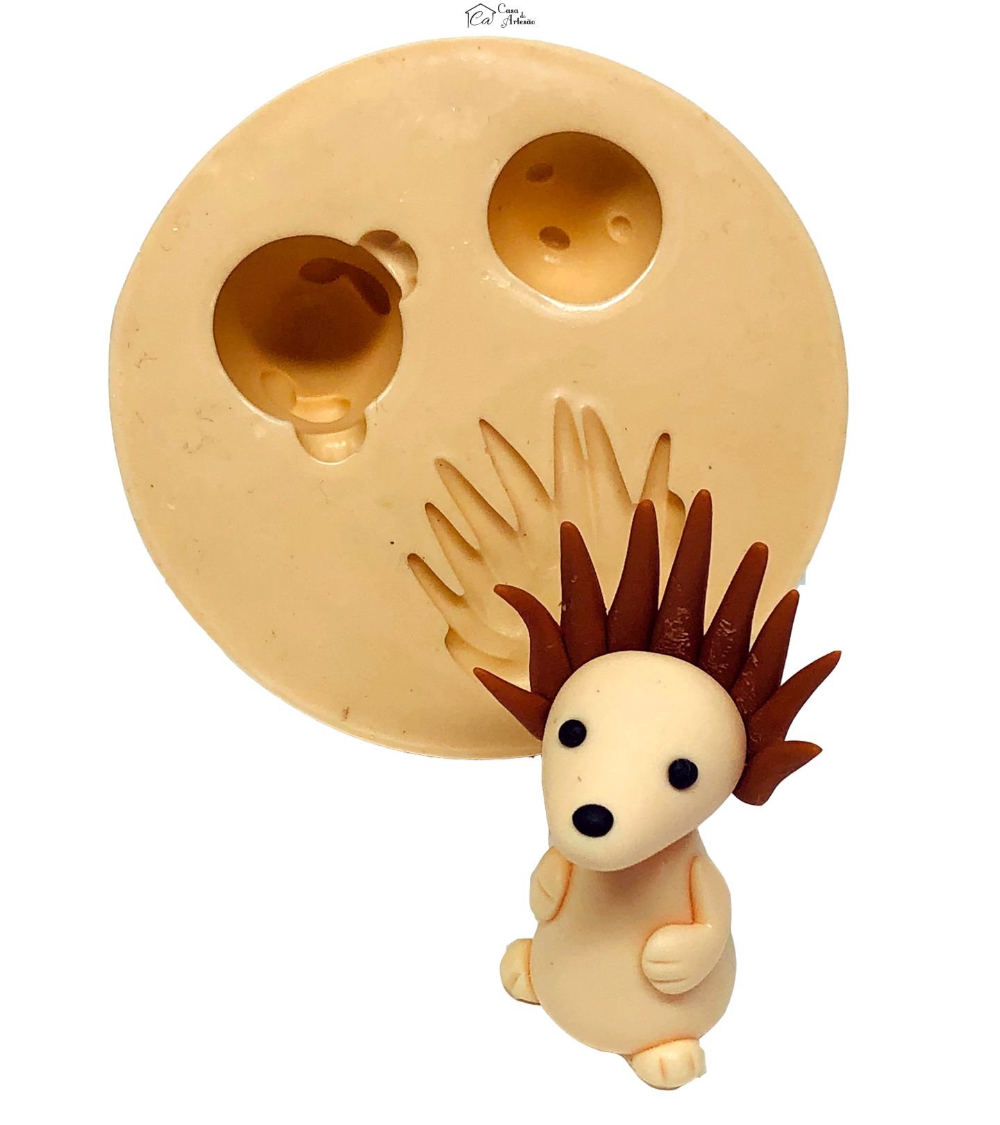 Molde de silicone - Porco Espinho - Grande - P644