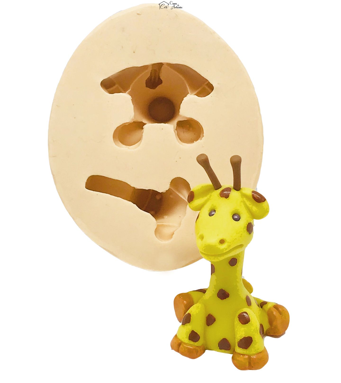 Molde de silicone - Girafa 3