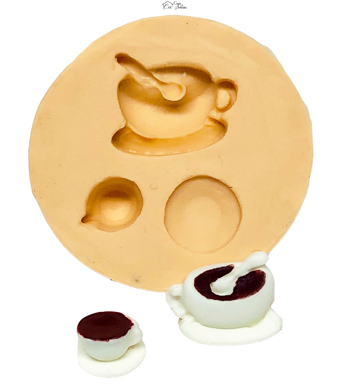 Molde de silicone - Xicaras