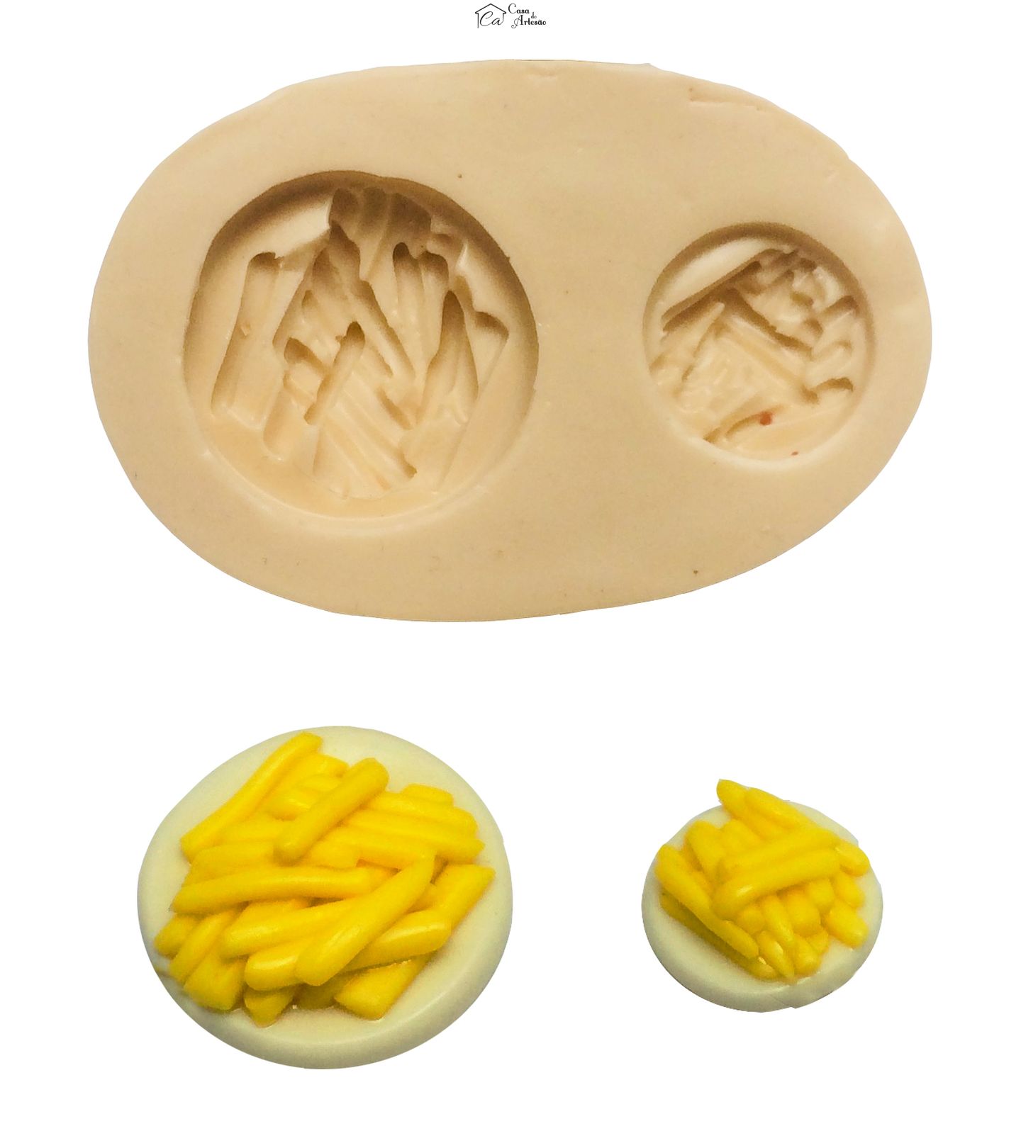 Molde de silicone - Comida de Boteco - Batata Frita - 02 tamanhos - P202