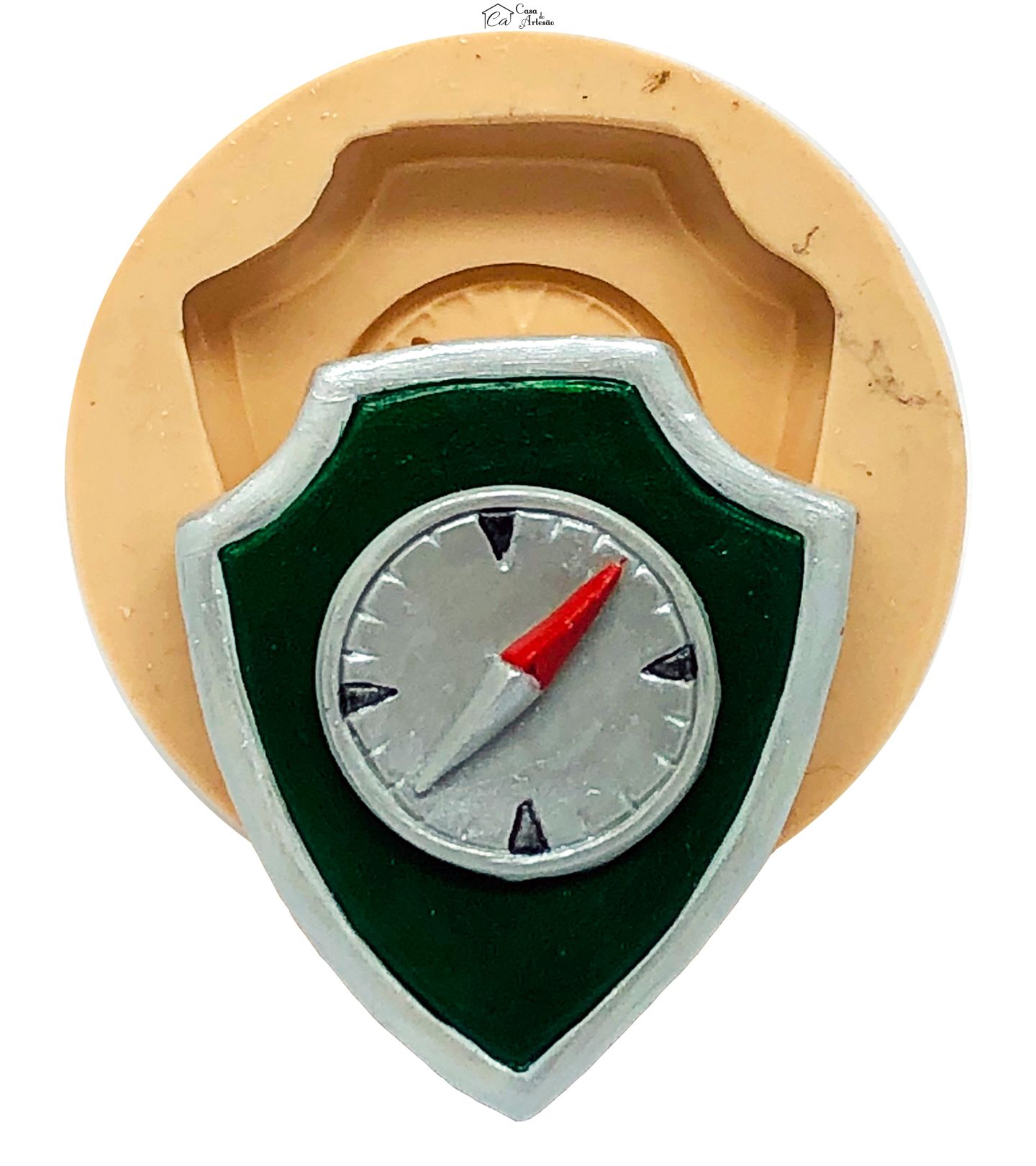 Molde de silicone - Patrulha Canina - Tracker - Escudo Grande - P788