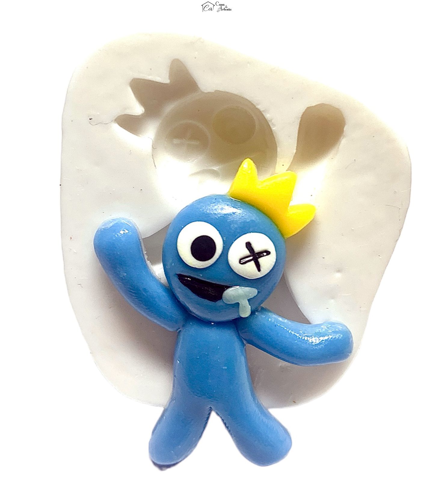 Molde de silicone - Rainbow Friends - Azul - Pequeno - P1226