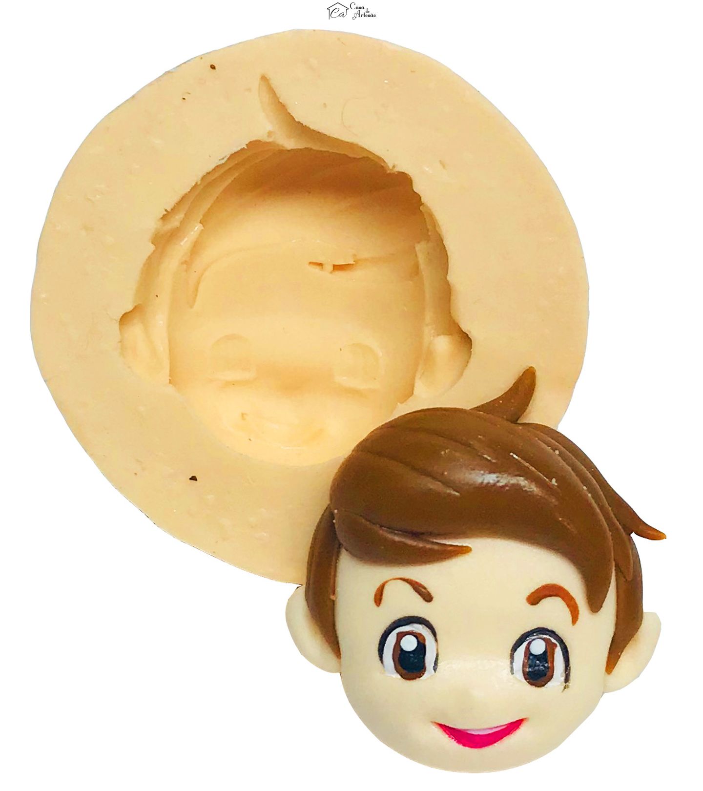 Molde de silicone - Moranguinho - Rosto Mirtilo - Pequeno - P510