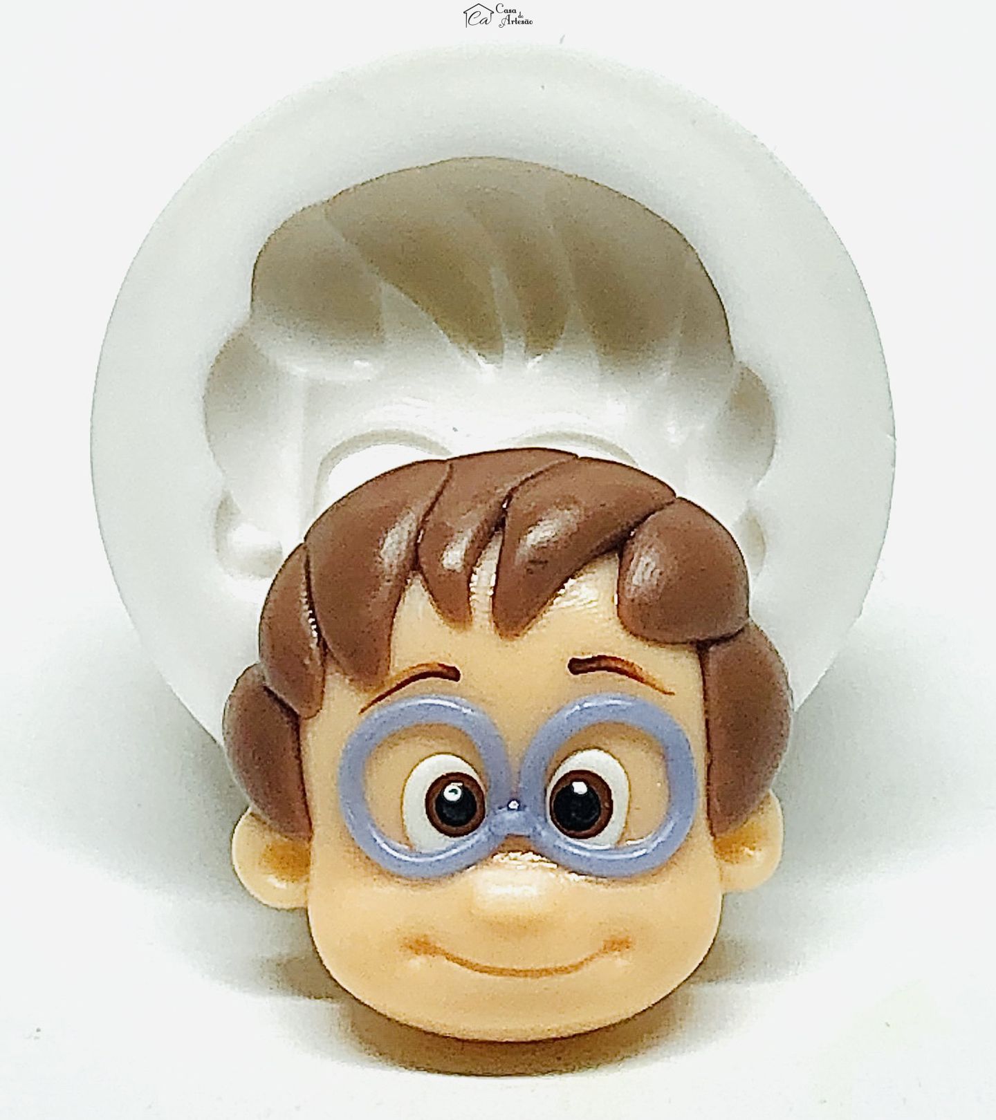 Molde de silicone - Cleo e Cuquim - Rosto Tete - Grande - P958