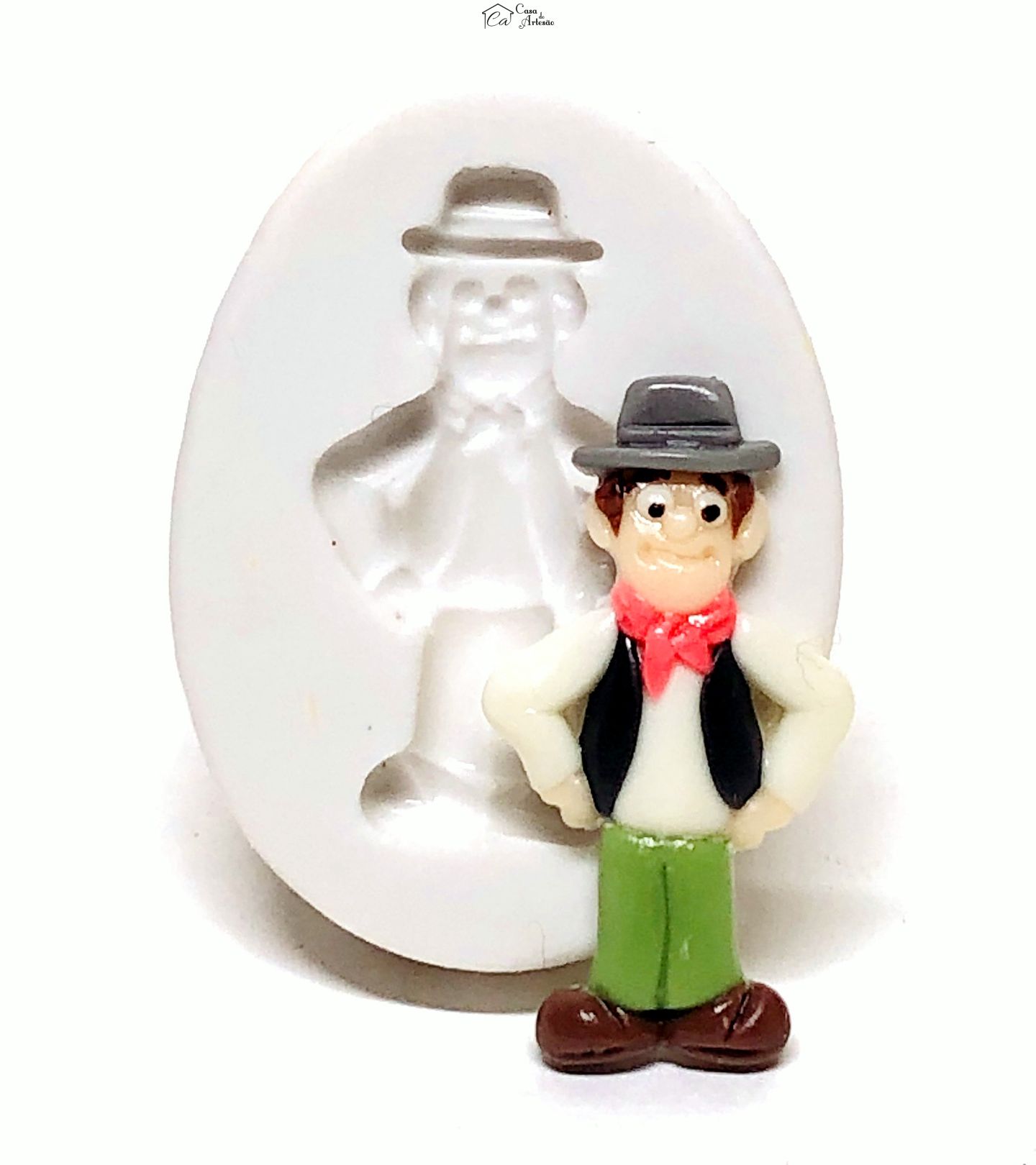 Molde de silicone - A Fazenda do Zenon - Zenon - Pequeno - P1068