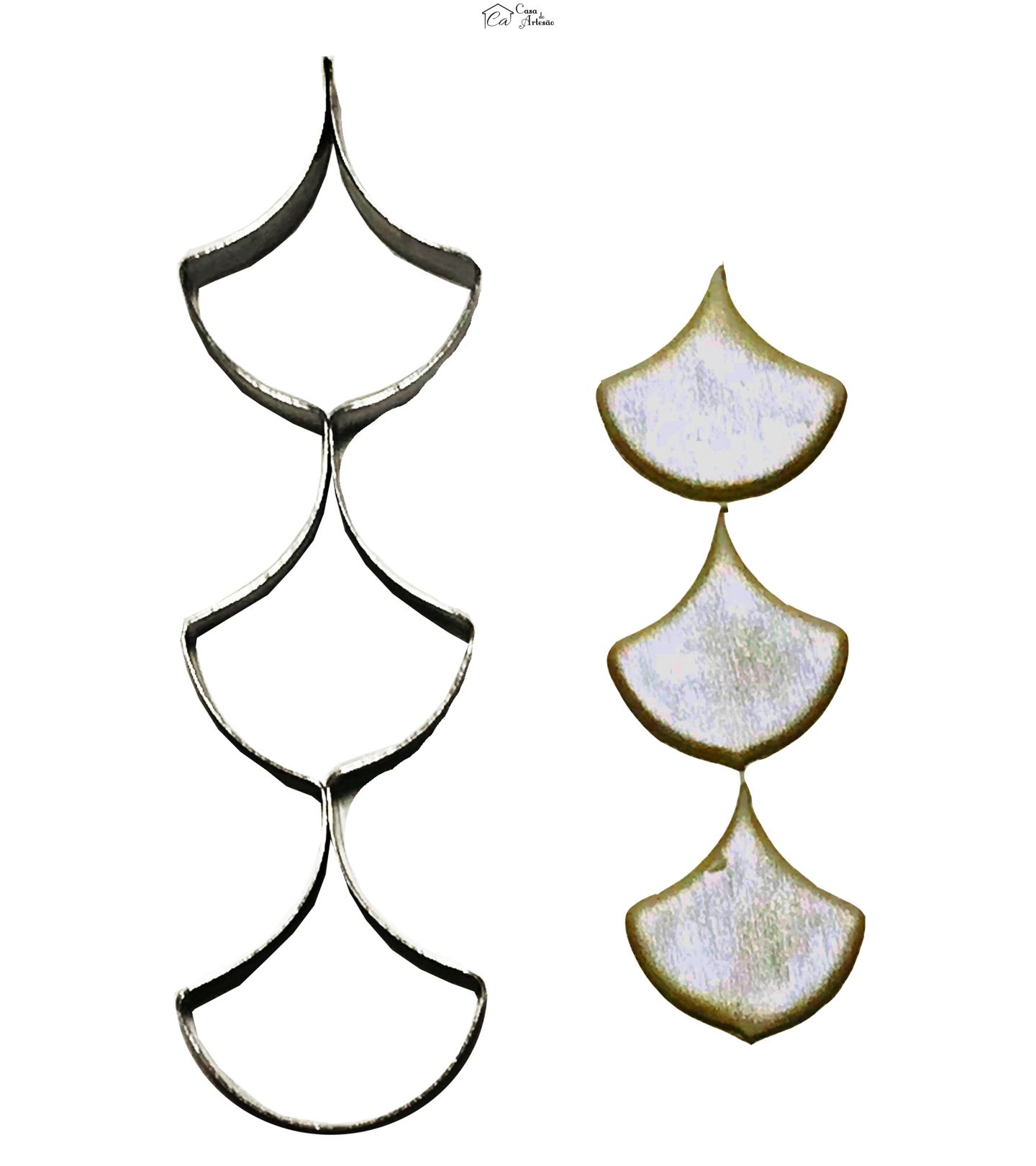 Cortador Aço - Decoração p/ Bolo - Gota