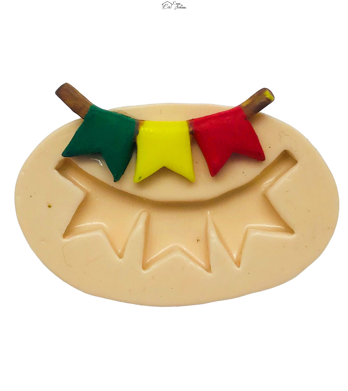 Molde de silicone - Festa Junina - Bandeirinha - P183