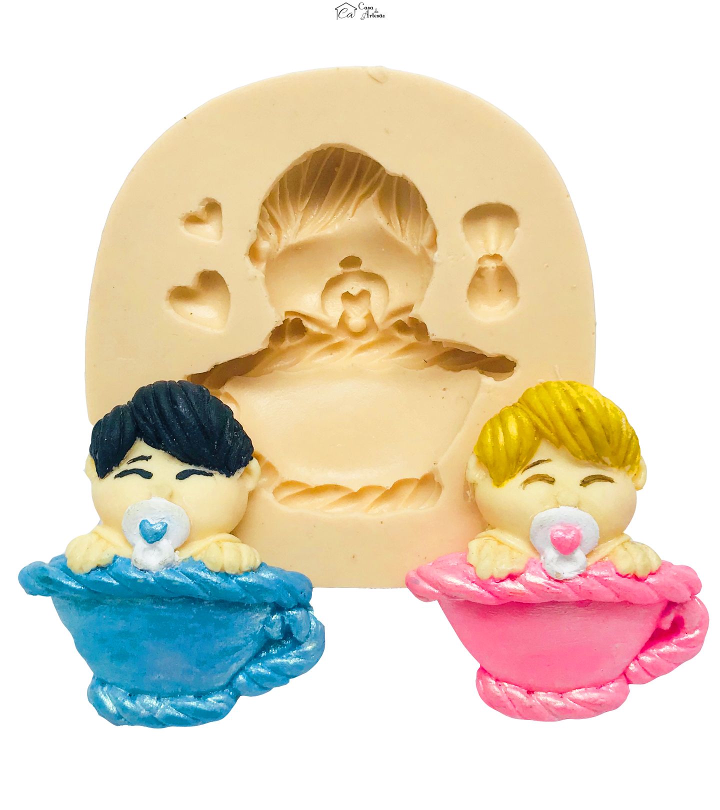 Molde de silicone - Bebe Na Xicara - Md