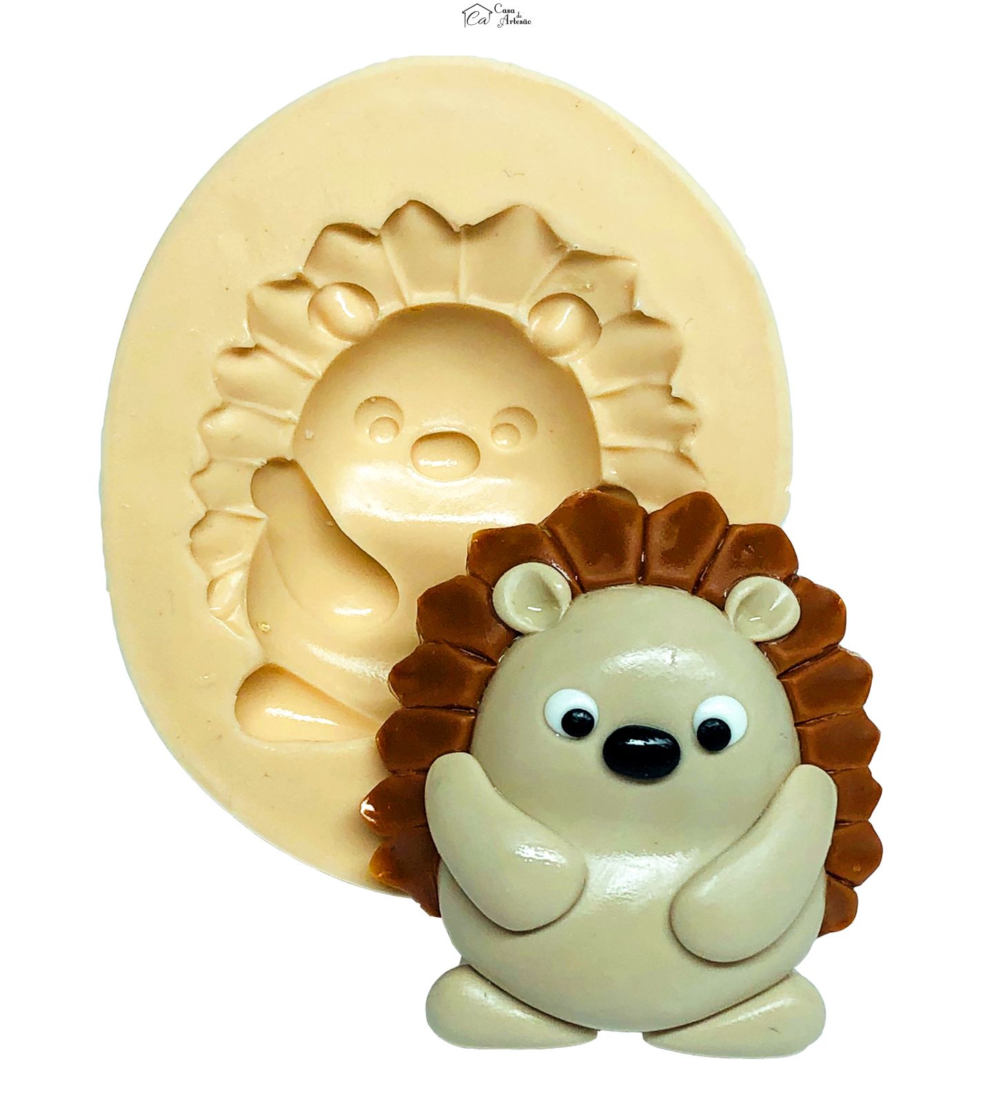 Molde de silicone - Porco Espinho - Grande - P744