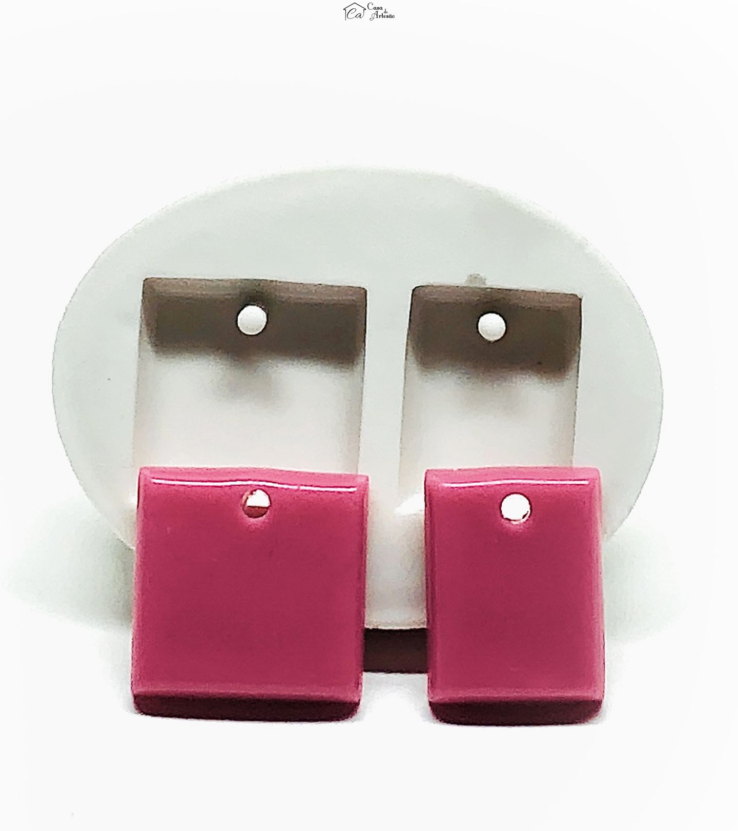 Molde de silicone - Joias - Pingente Quadrado / Retangulo - P1129