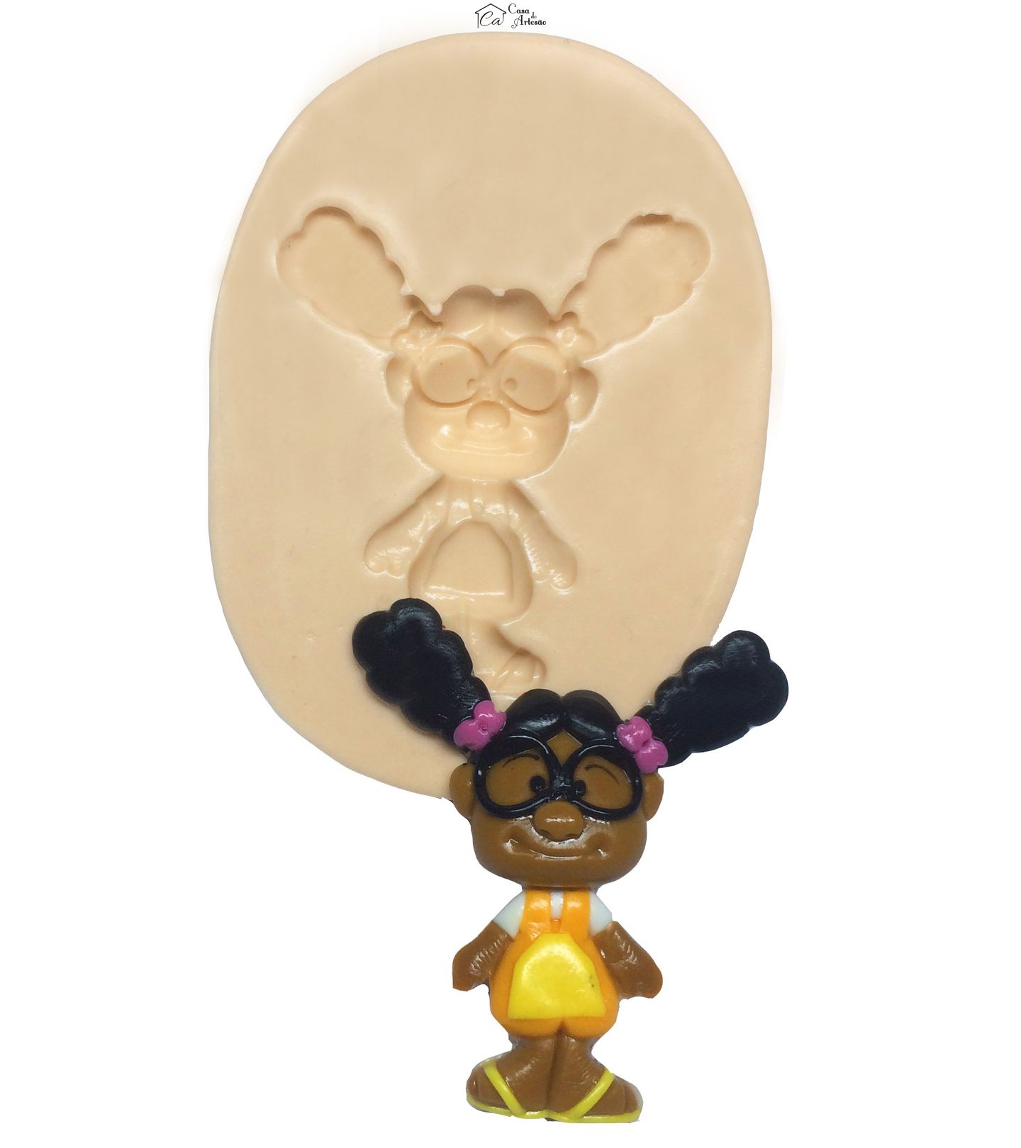 Molde de silicone - Amigaozao - Lili - P276