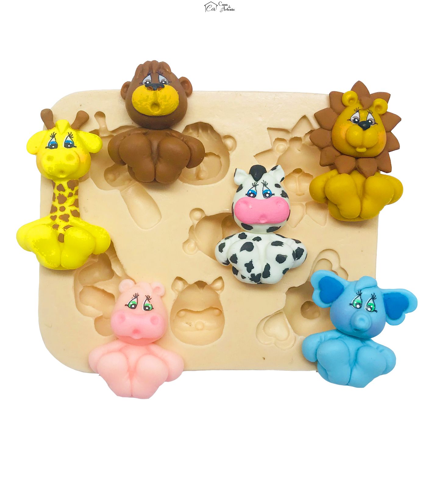 Molde de silicone - Animais - 7 Tipos - P142 / P867