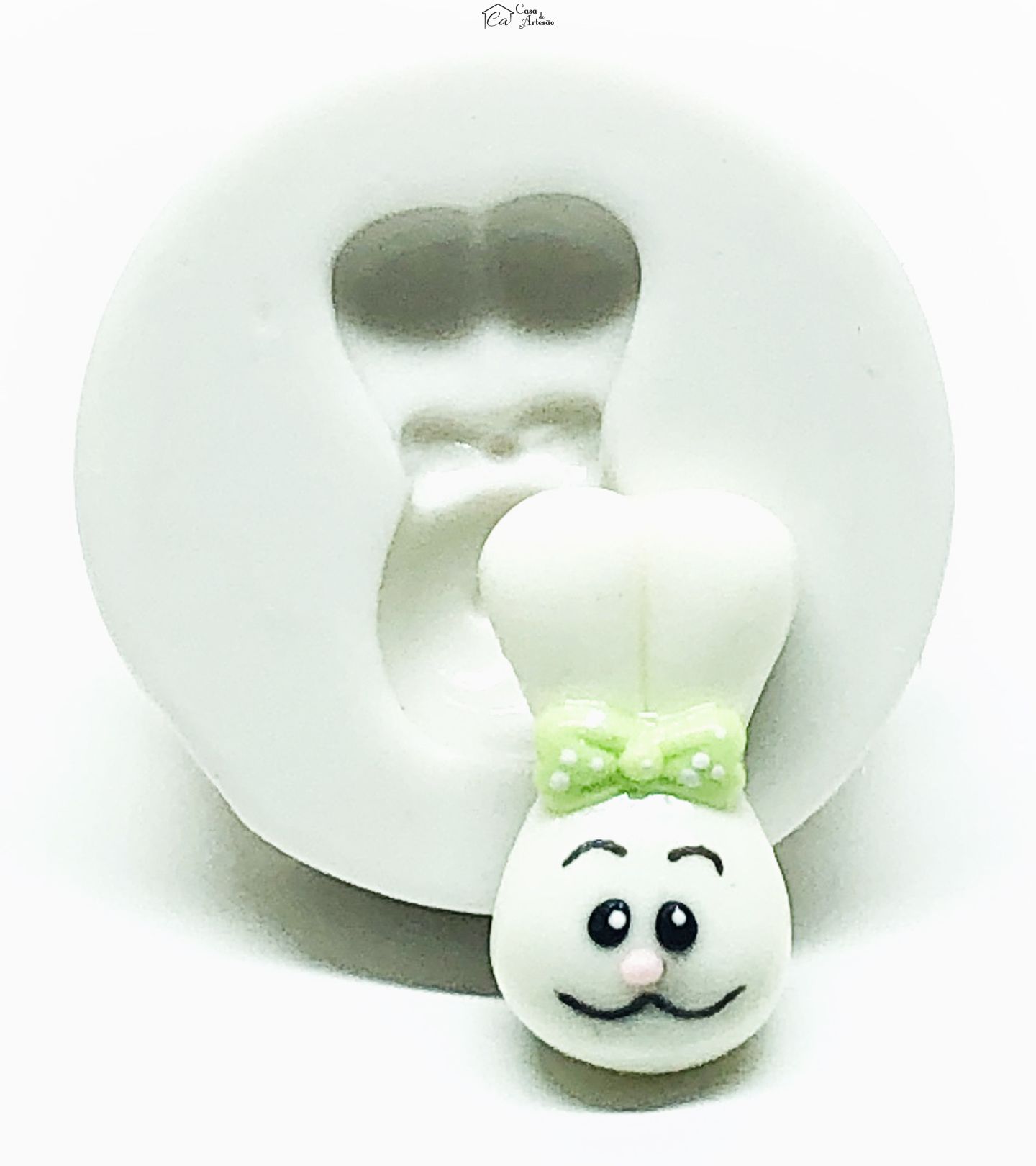 Molde de silicone - Rosto Coelha - Mod.06 - Pequeno - P1029