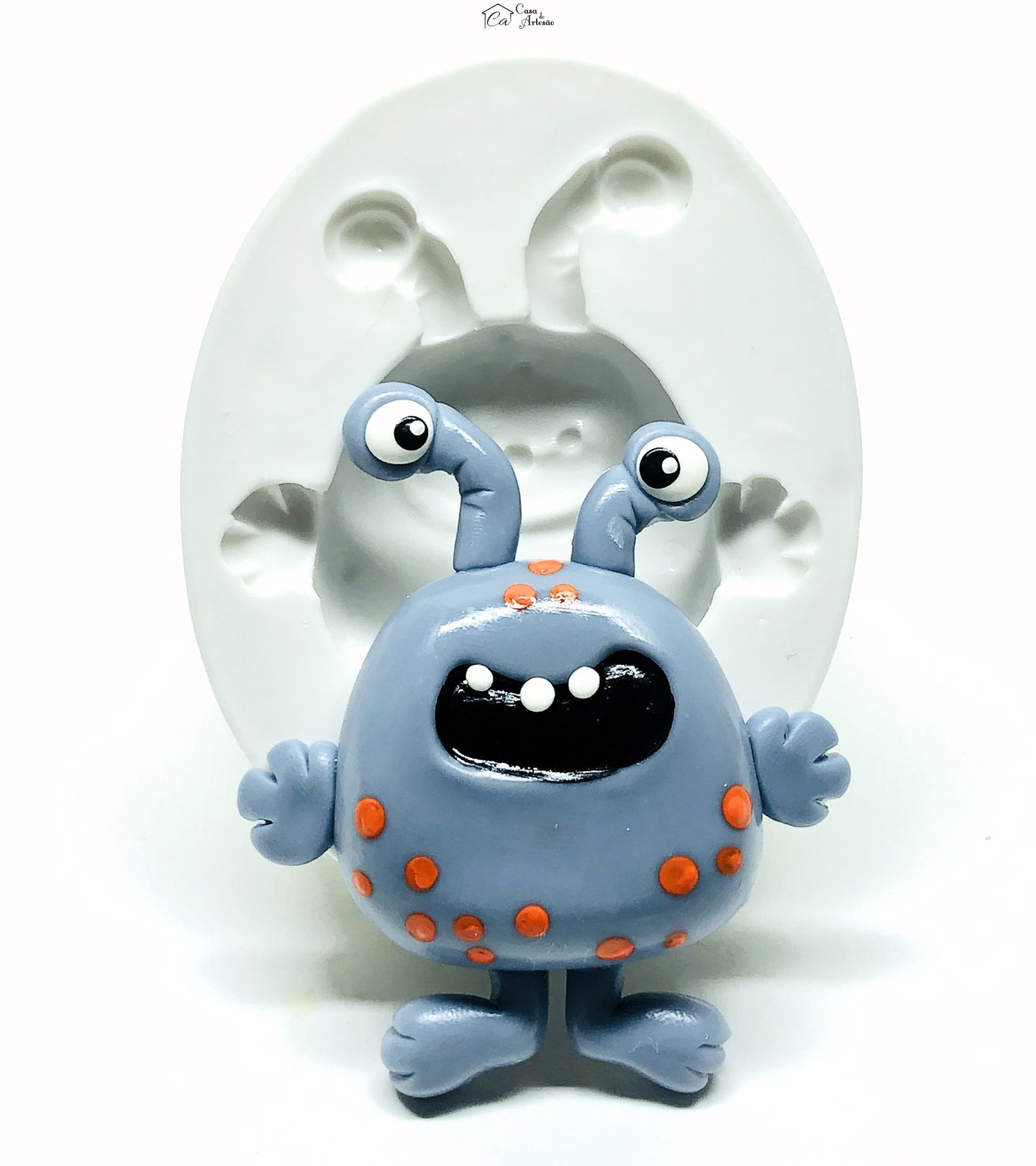 Molde de silicone - Monstrinhos - Mod.03 - Grande - P1007