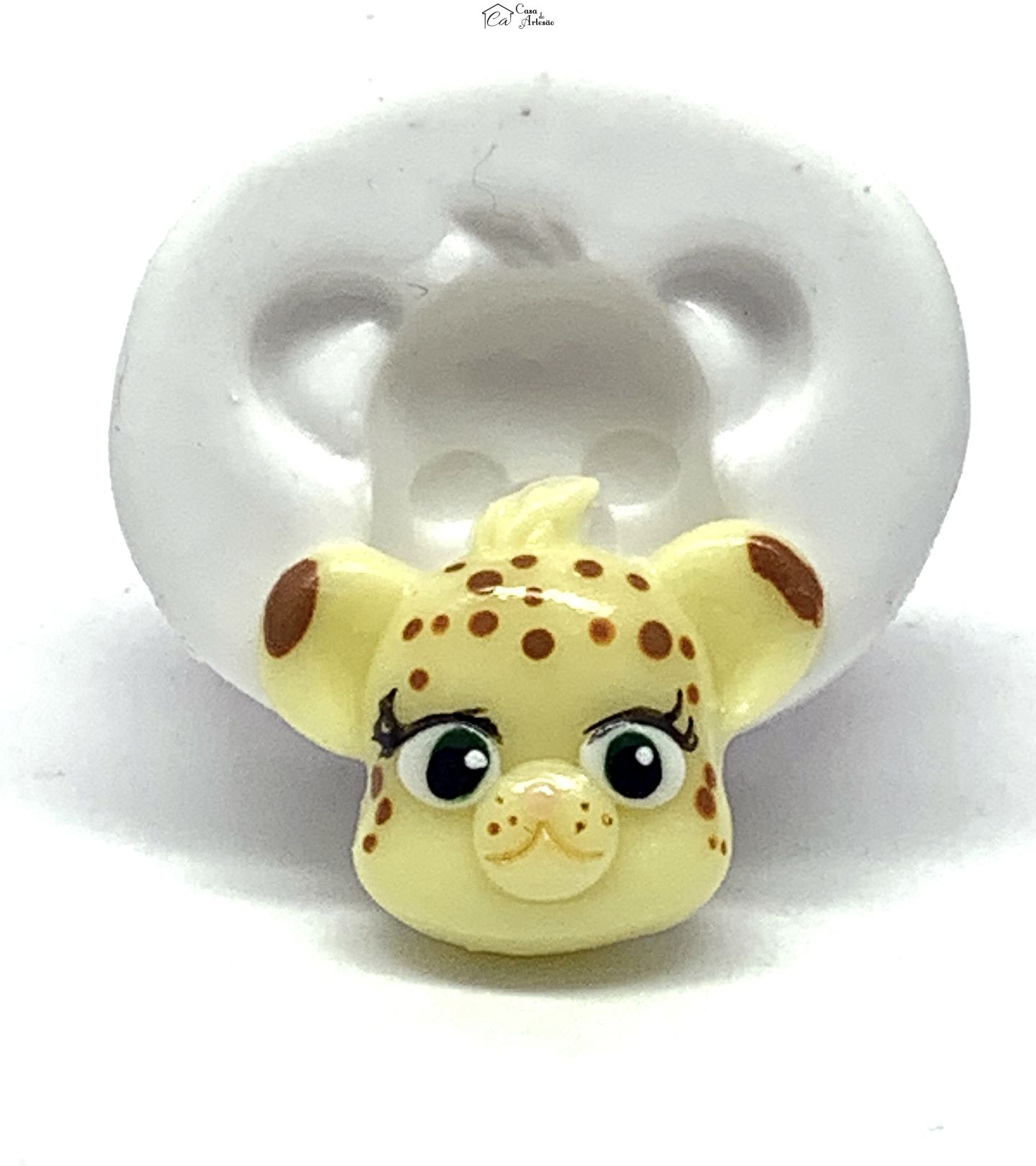 Molde de silicone - Festa de Palavras - Rosto Franny - Pequeno - P1197