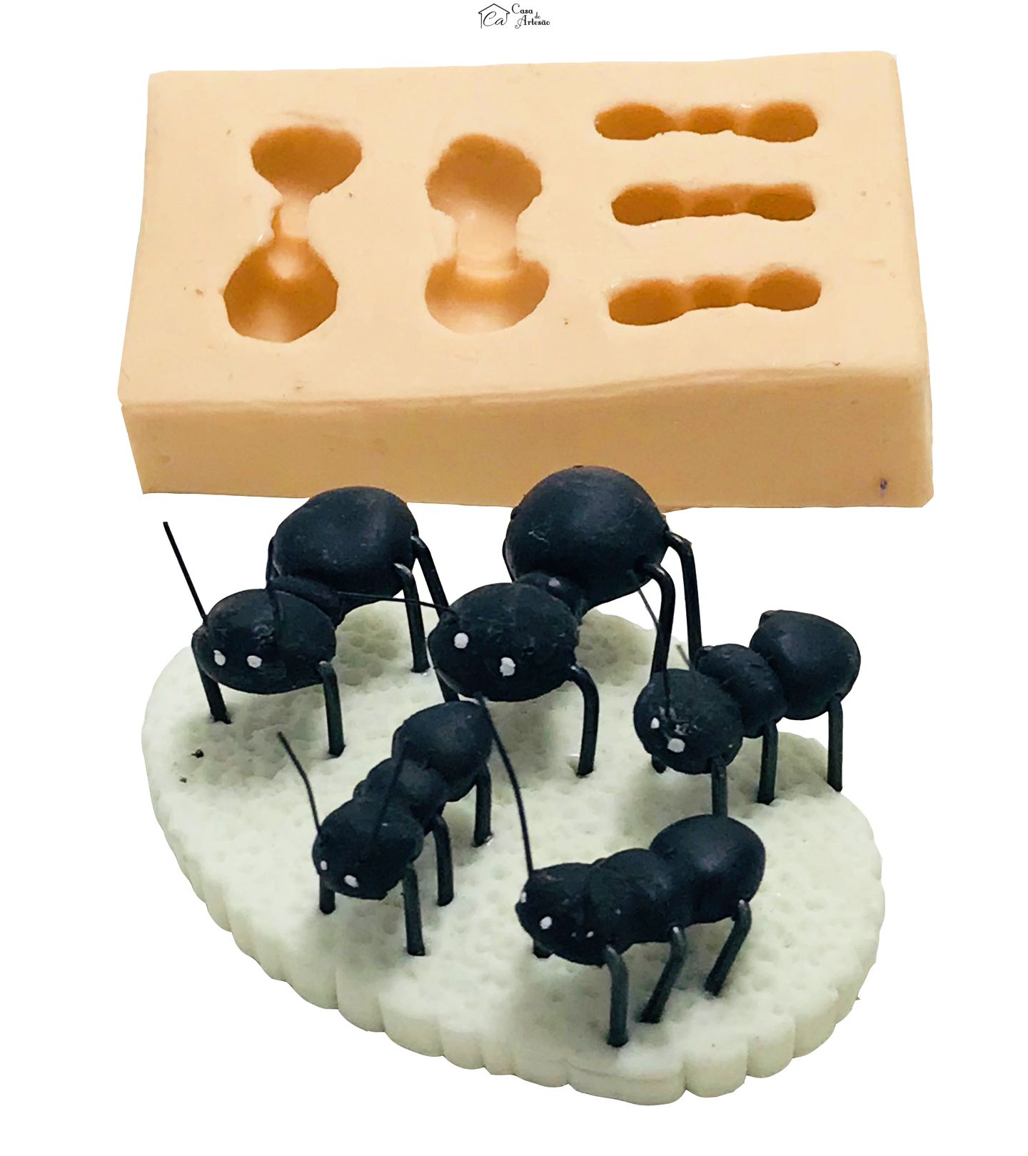 Molde de silicone - Formiga - 5 Tamanhos - P122
