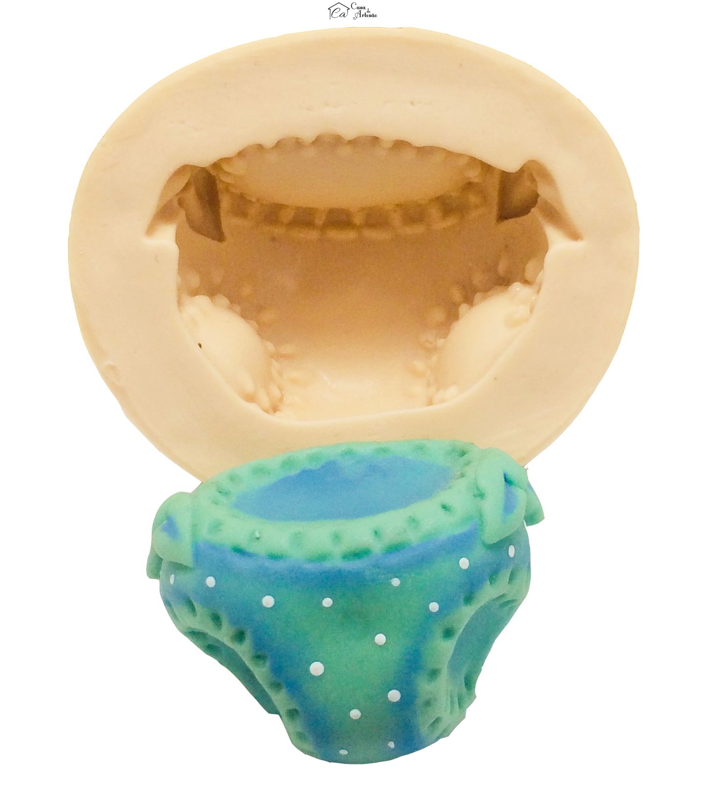 Molde de silicone - Fralda