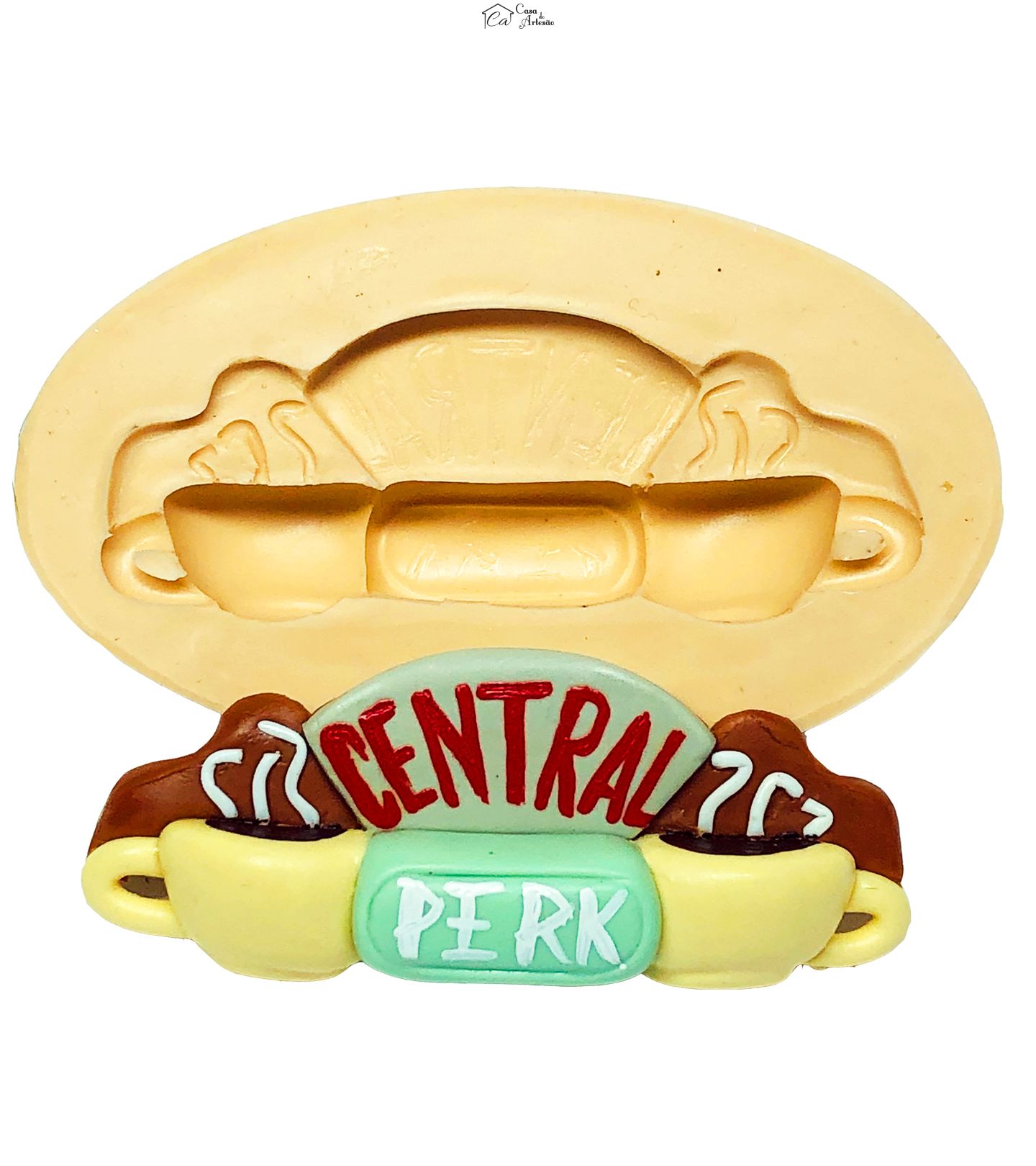 Molde de silicone - Friends - Logo Cafeteria - Grande - P667