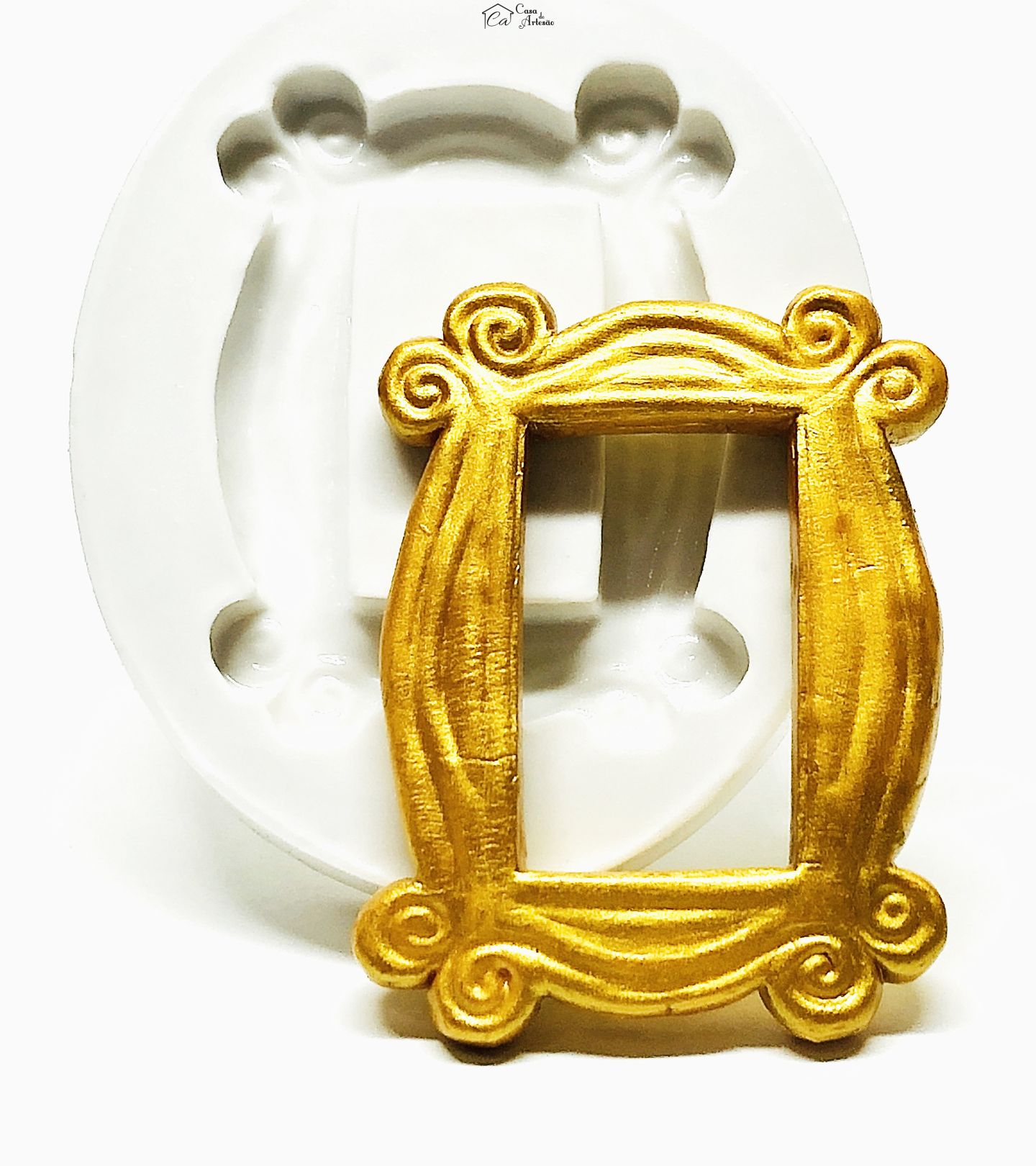 Molde de silicone - Friends - Moldura - Grande - P648