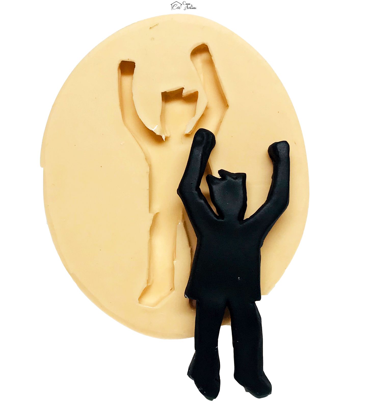 Molde de silicone - Dança - Sombra Homem Mod.02 - Medio - P573