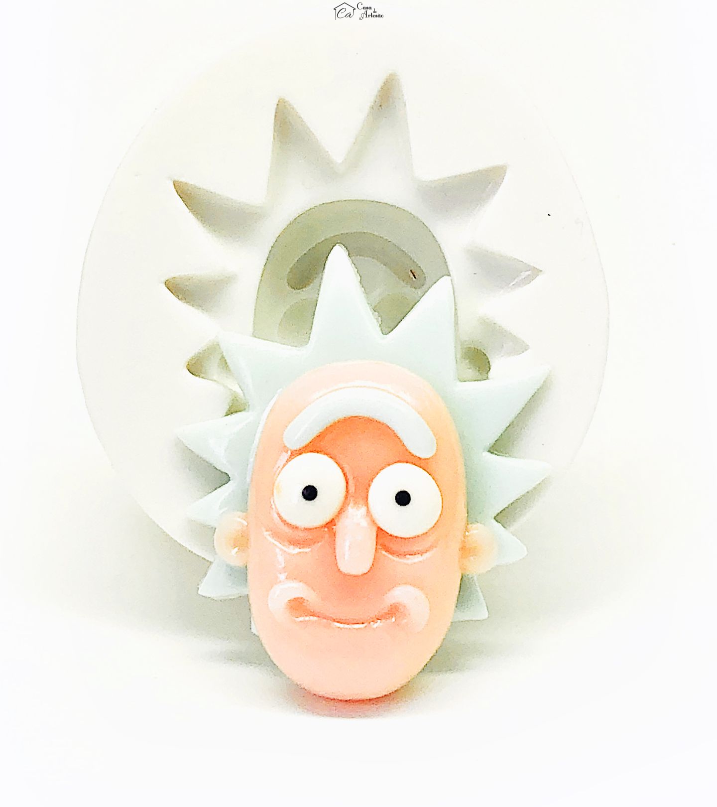 Molde de silicone - Rick e Morty - Rosto Rick - Grande - P1120