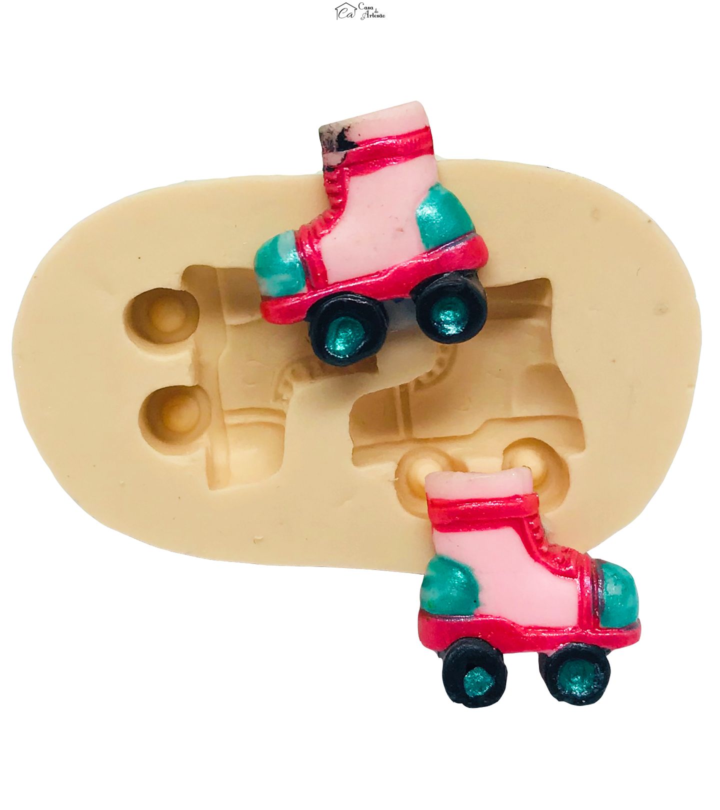 Molde de silicone - Patins (Par) - P124
