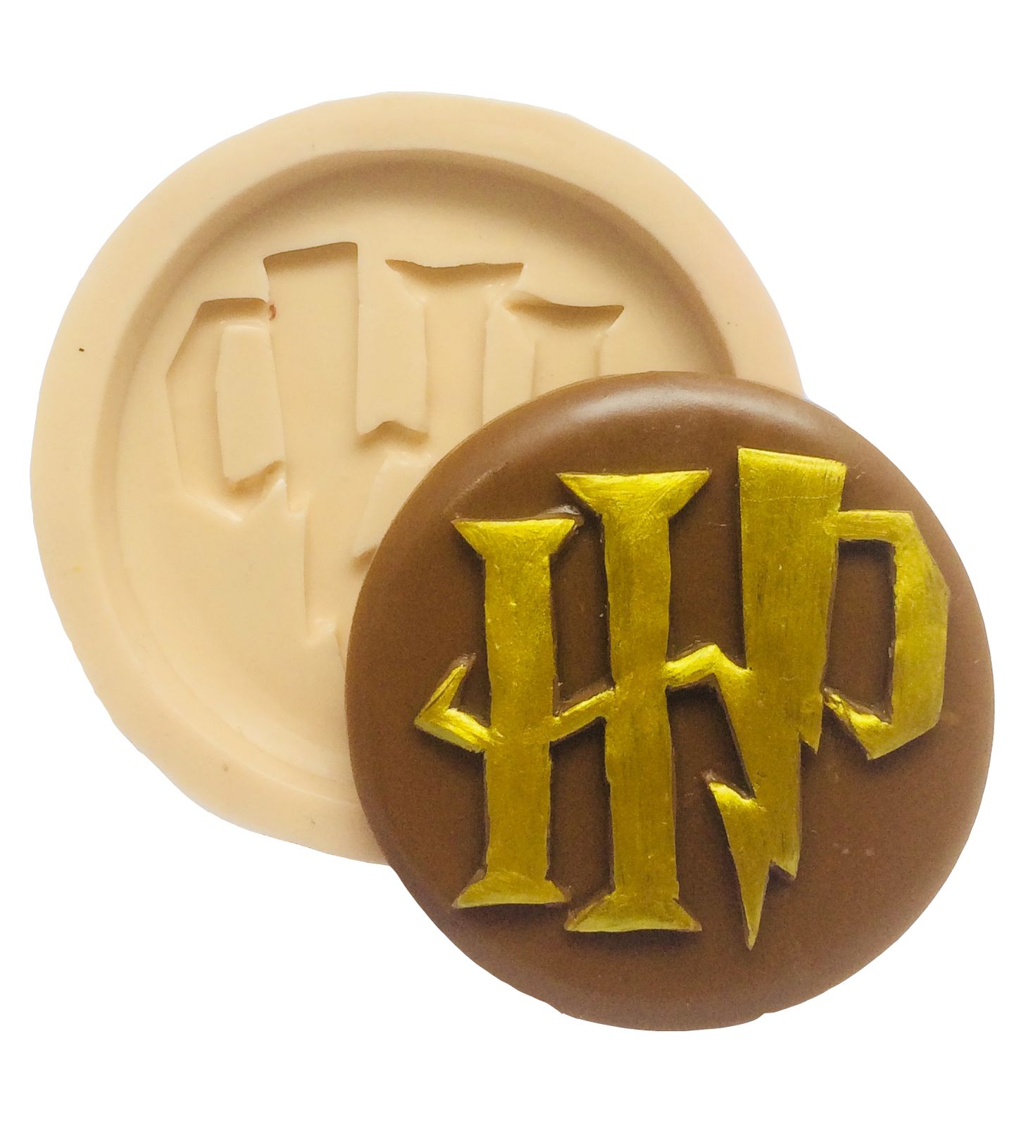 Molde de silicone - Harry Potter - Logo HP Medio - P211