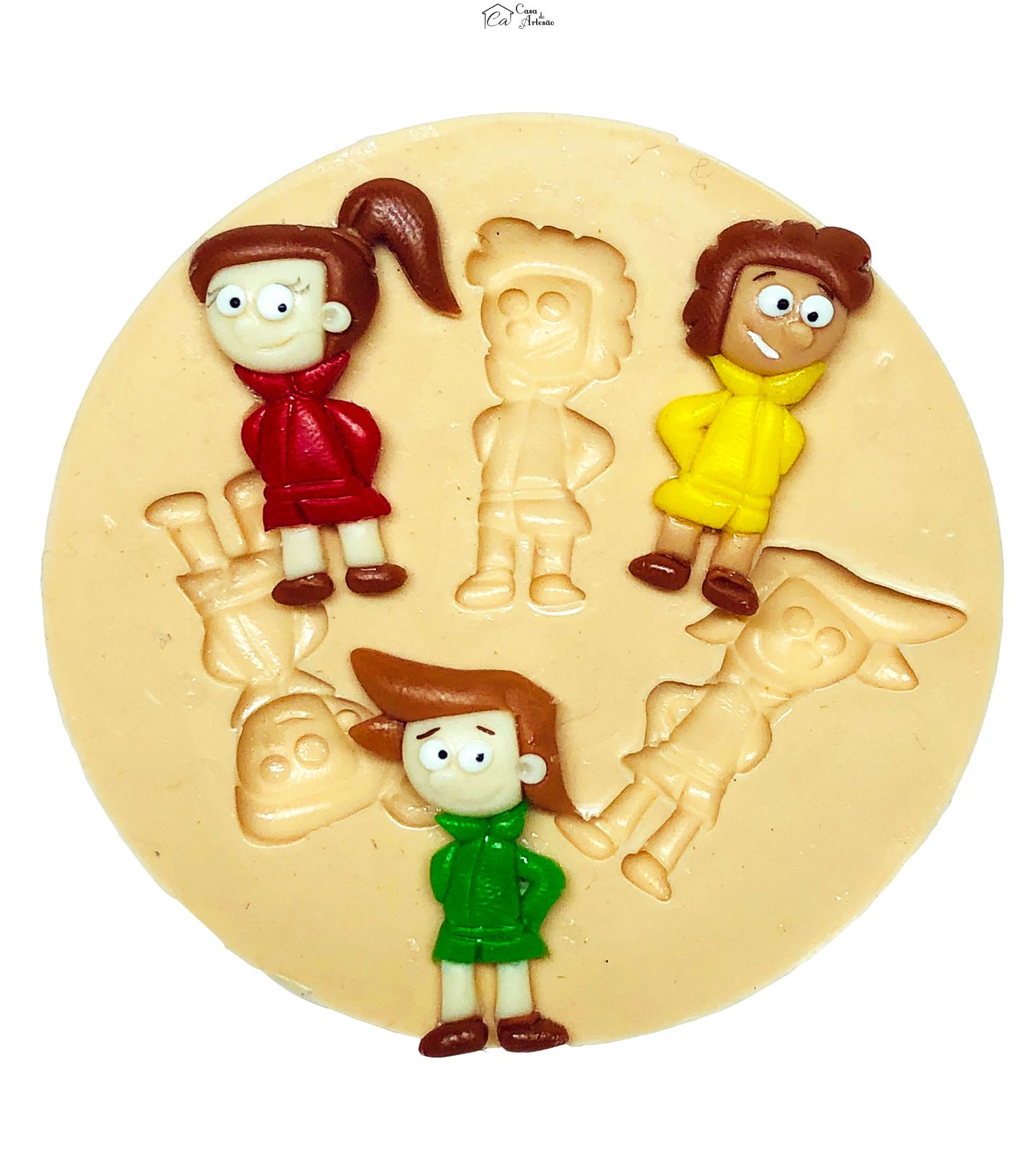 Molde de silicone - Detetive do Predio Azul - Personagens - Pequeno - P657