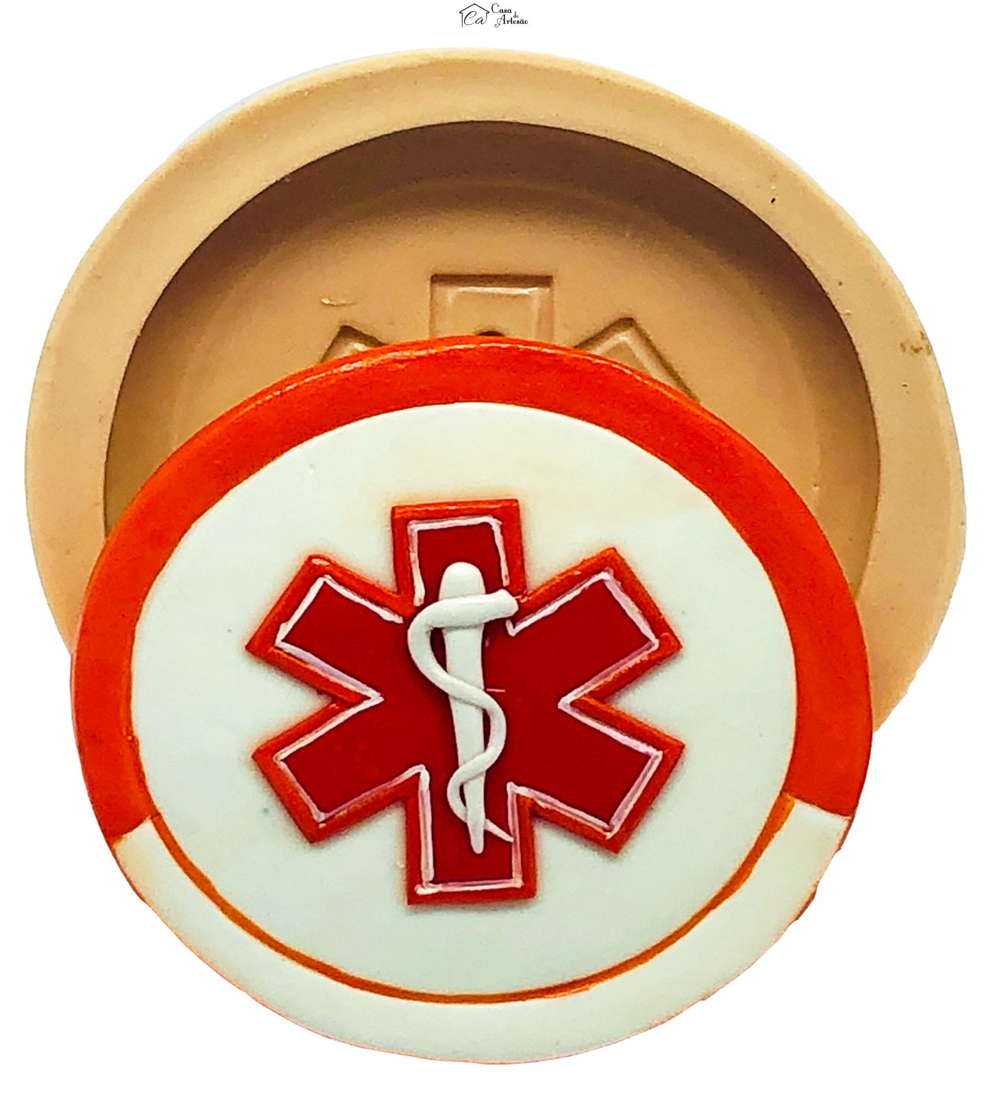 Molde de silicone - Samu - Logo - Grande - P802