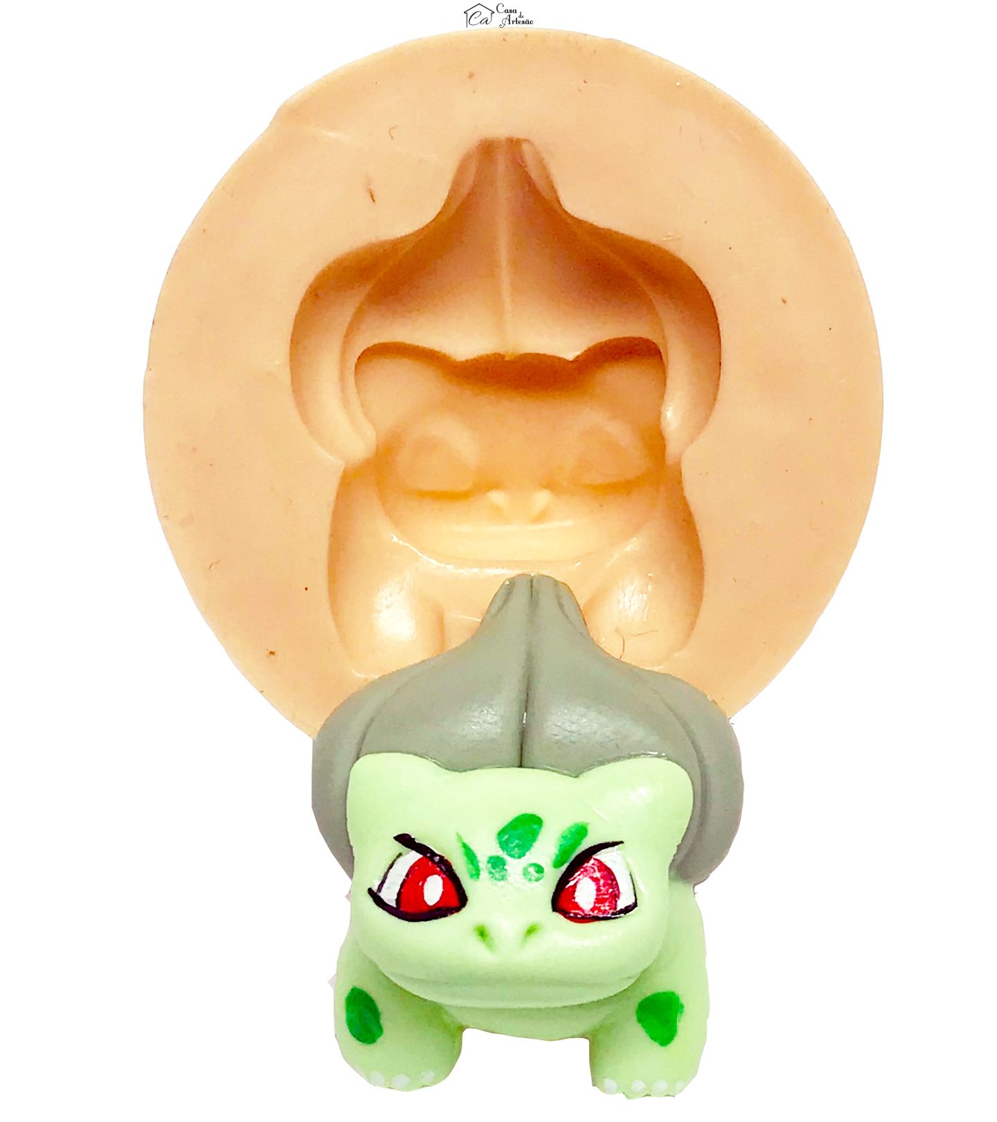 Molde de silicone - Pokemon - Bulbasaur - Pequeno - P620
