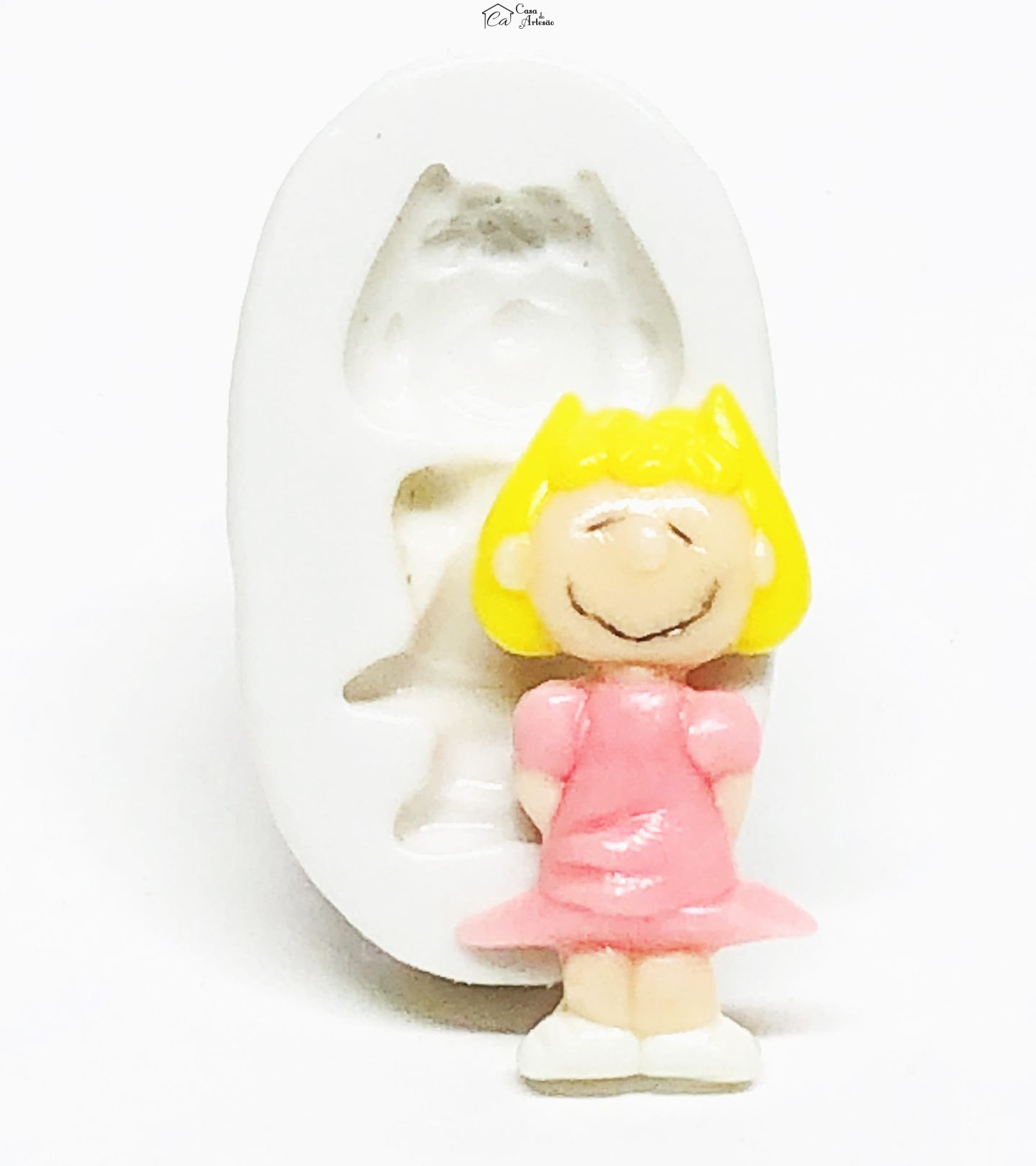 Molde de silicone - Turma do Snoopy - Sally - Pequena - P1079