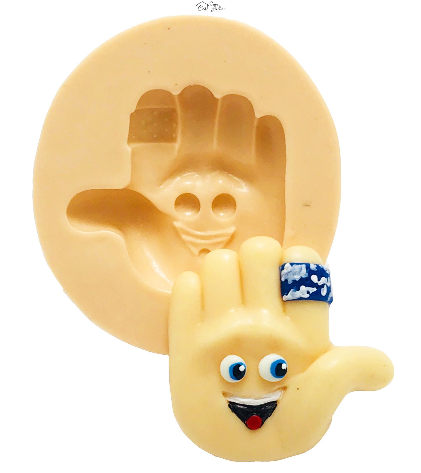 Molde de silicone - Emoji O filme - Bate Aqui - Pequeno - P443
