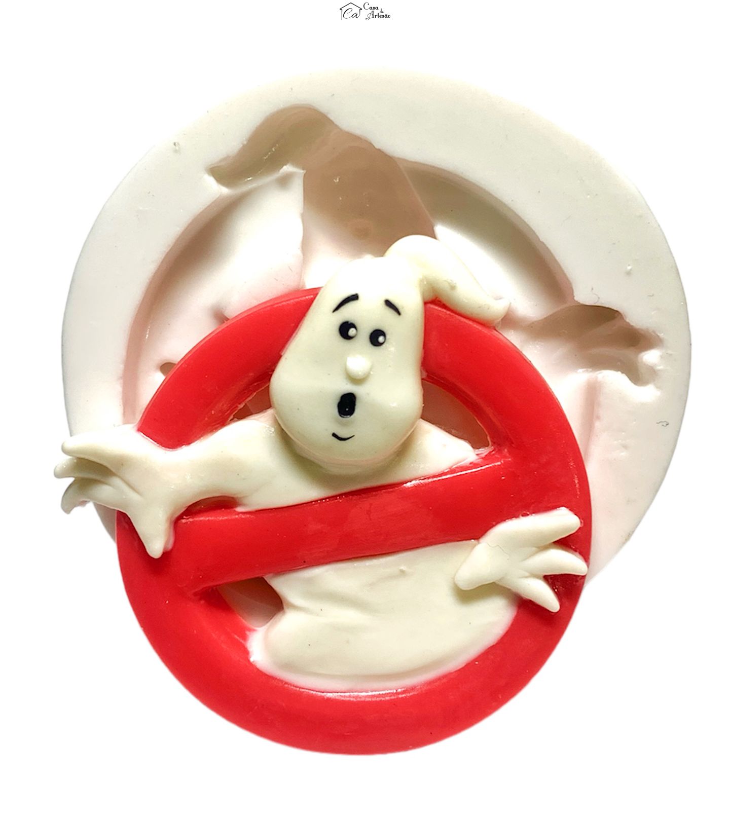 Molde de silicone - Os Caça Fantasmas - Logo - Grande - P1227