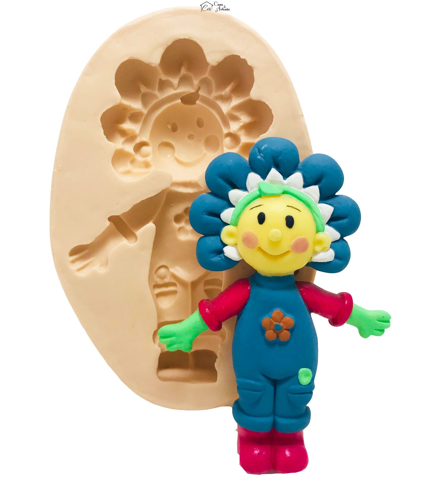Molde de silicone - Fifi e Os Floriguinhos - Fifi