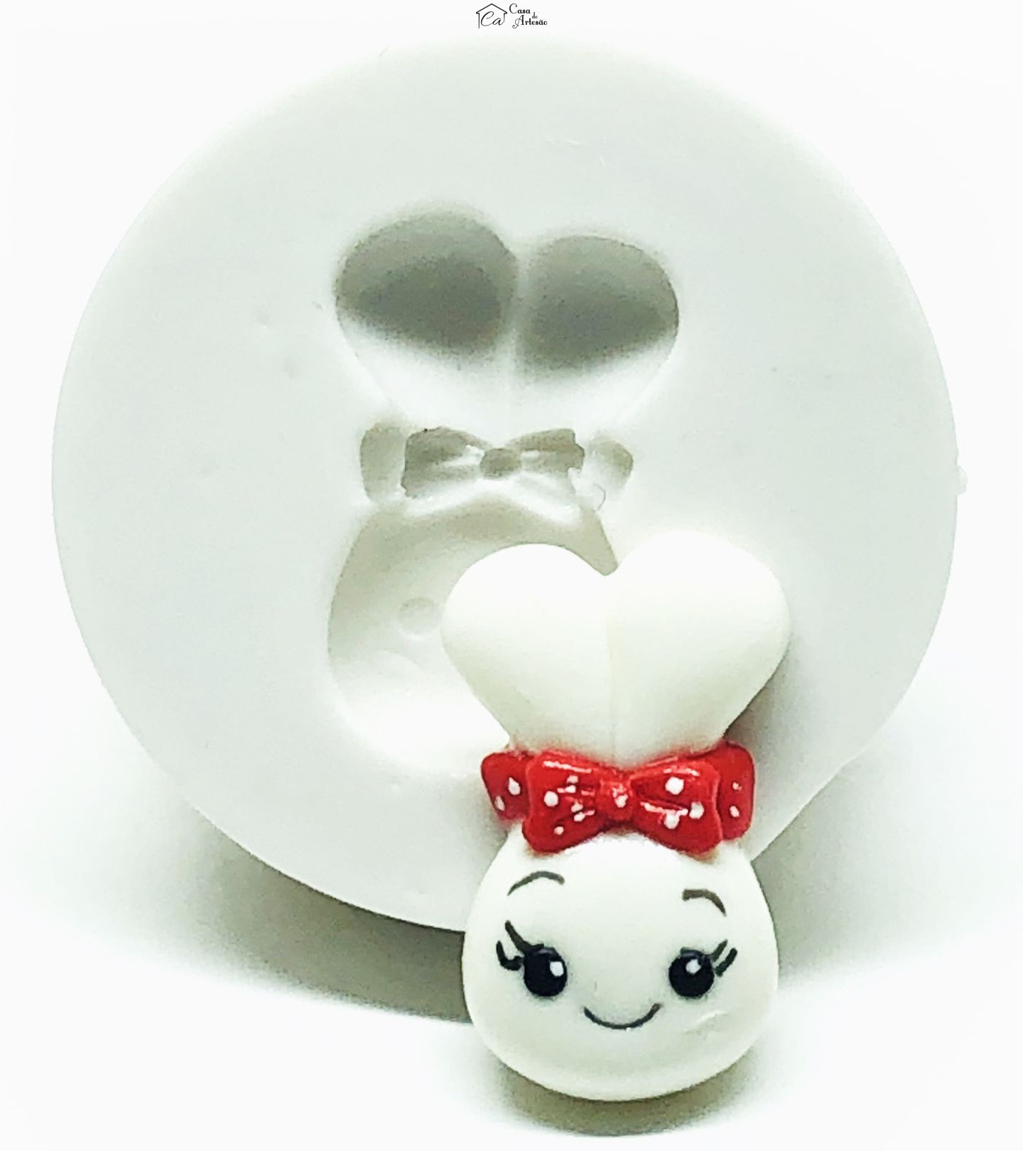 Molde de silicone - Rosto Coelha - Mod.01 - Pequeno = P1029