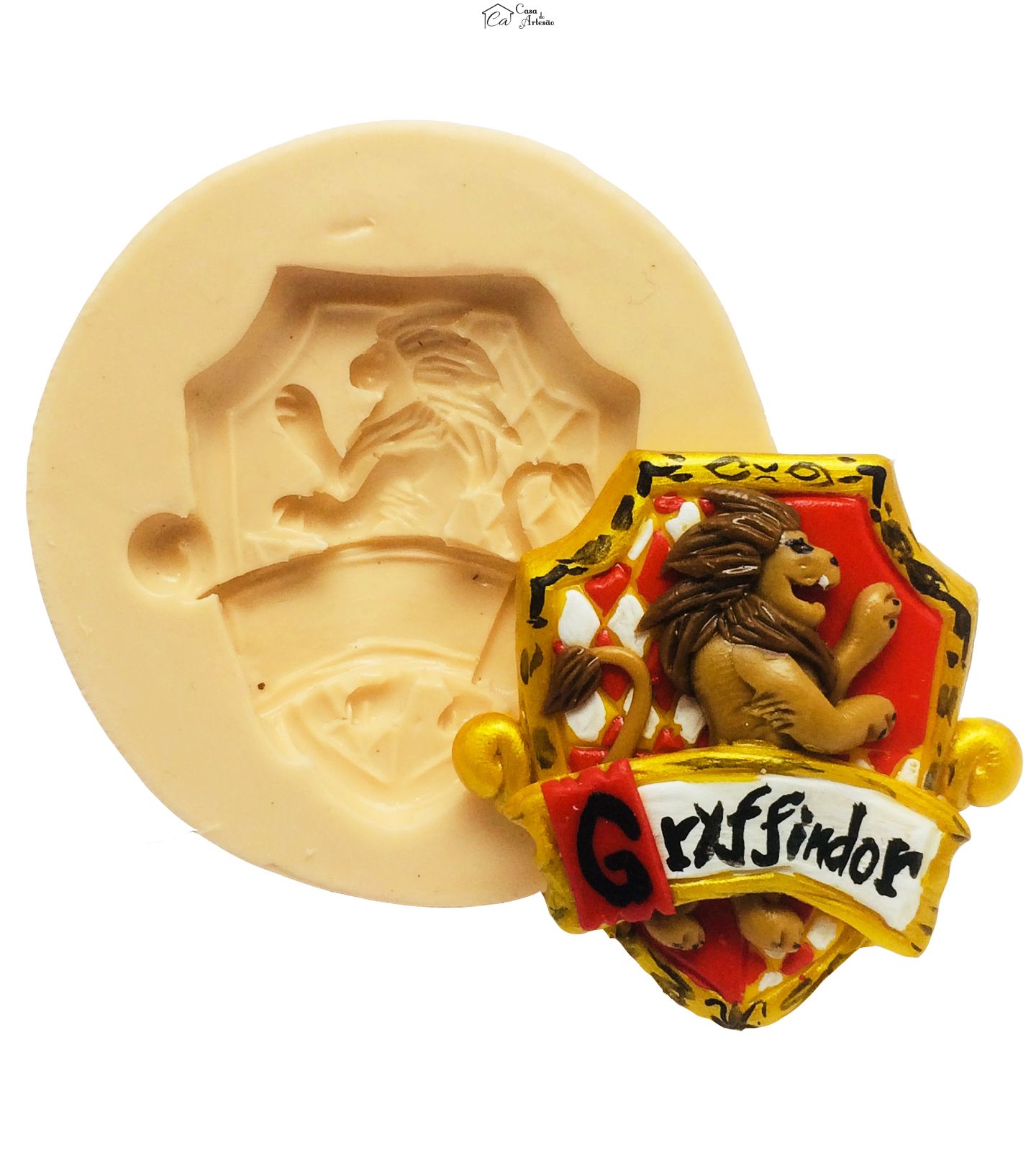 Molde de silicone - Harry Potter - Escudo Grifinoria/ griffindor - P344