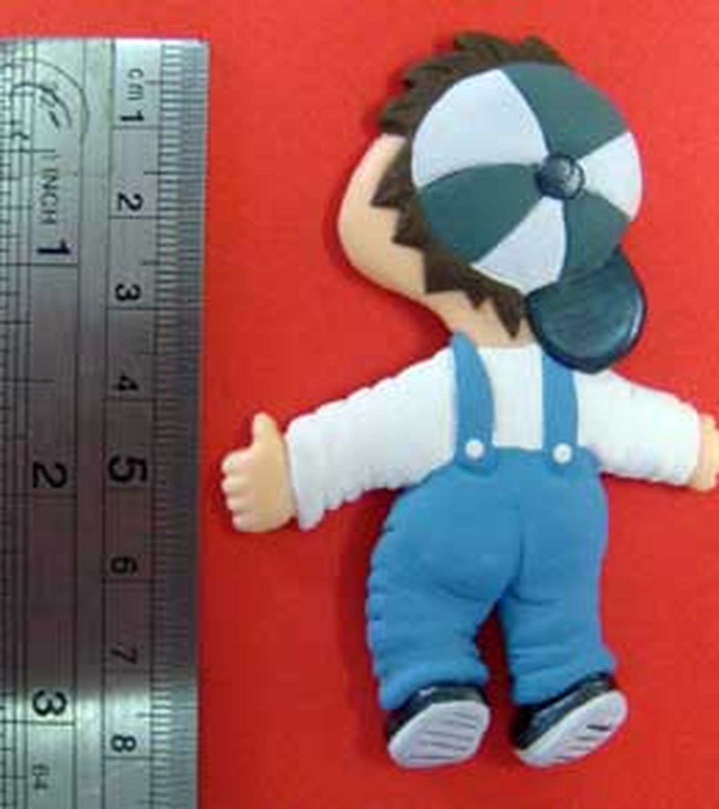 Molde de silicone - Menino de Costas com Bone - P116